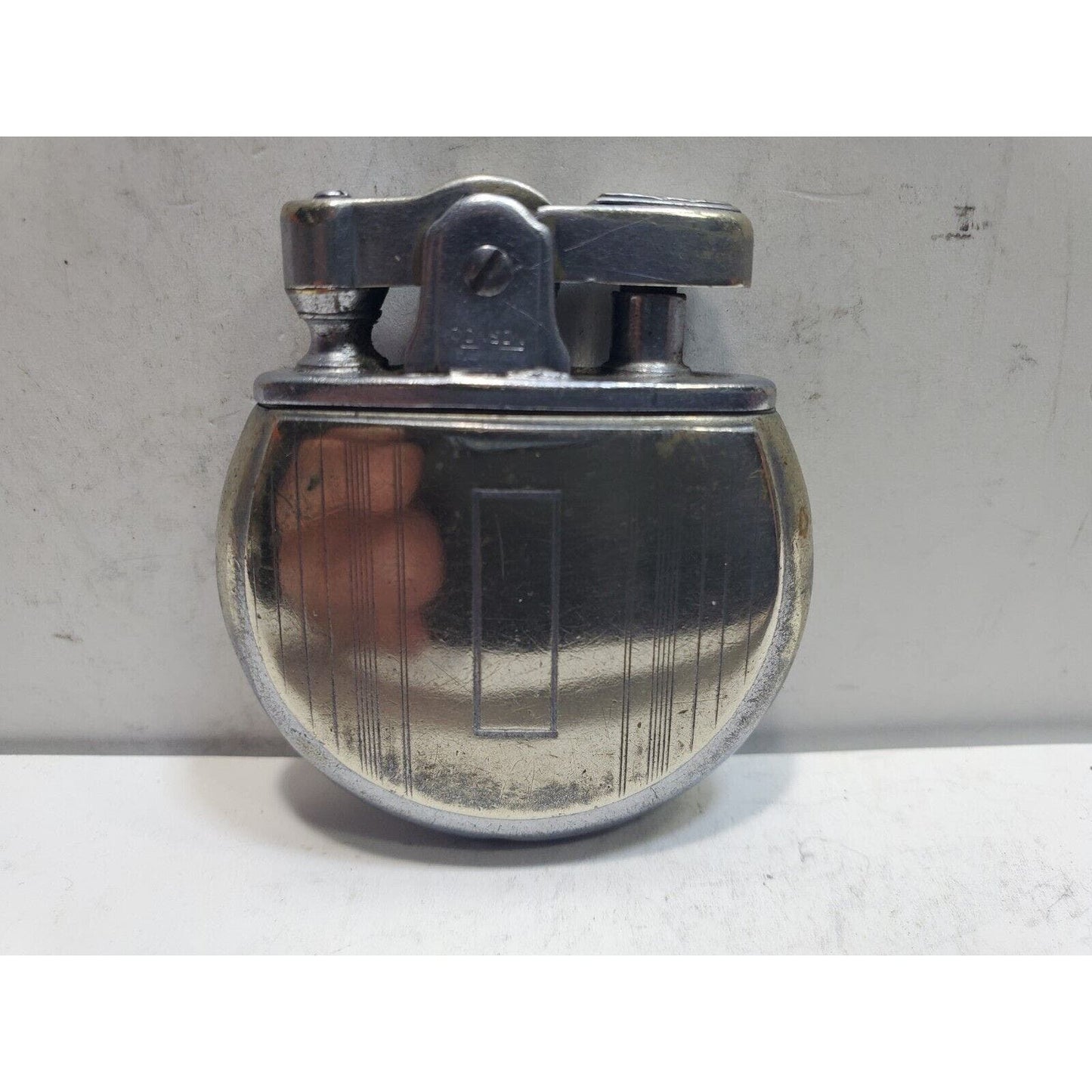 Vintage Working 1930's Ronson Rondette Silver Tone Lighter 6435/26