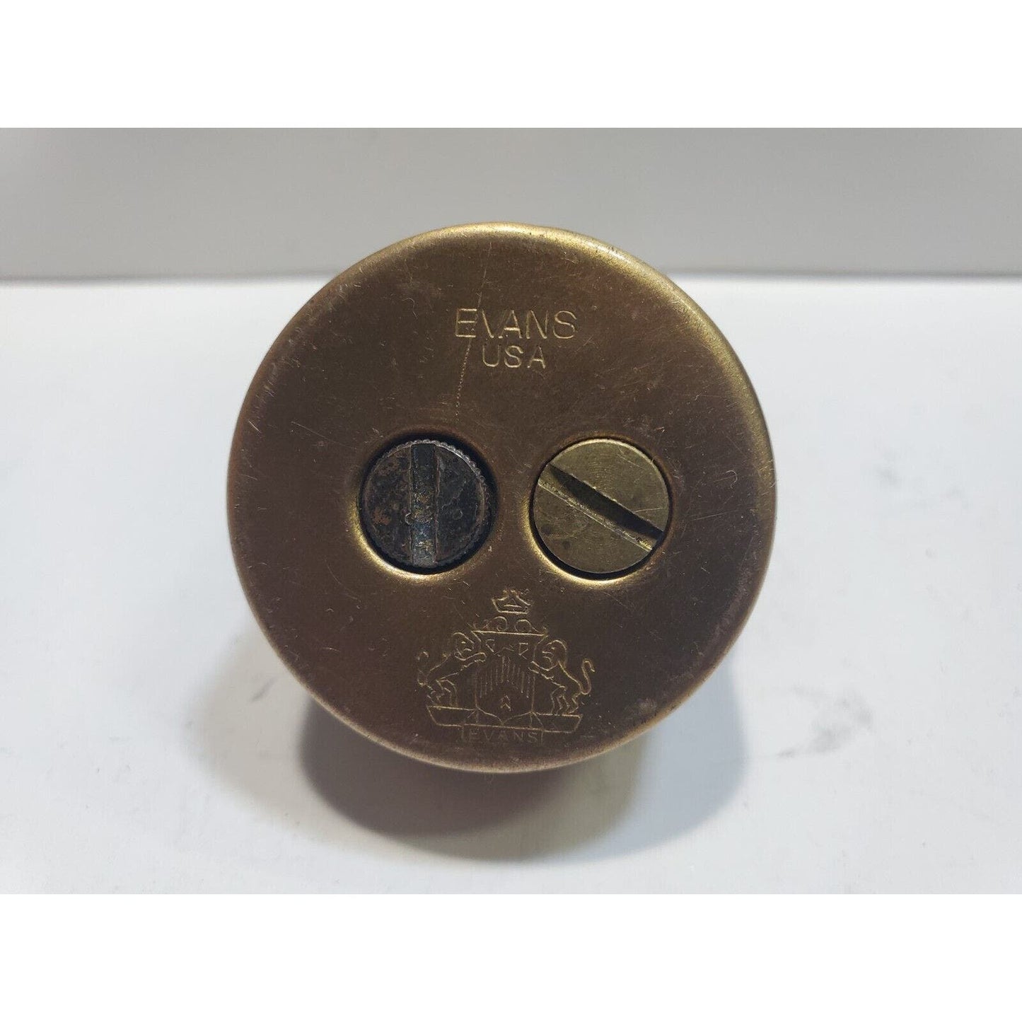 Vintage Working EVANS Brass Table Lighter INSERT Fits 1 1/2" Round Base 6685/22