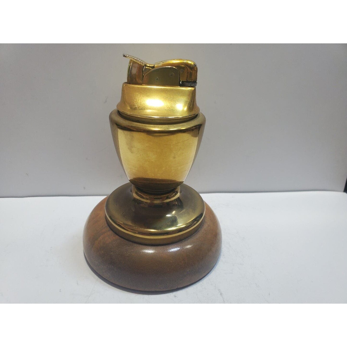 ANTIQUE Working Brass Evans Table Lighter 6657/13