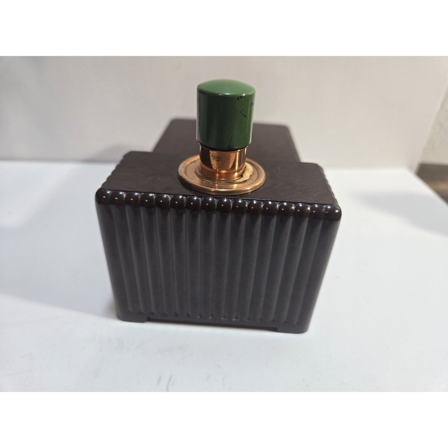 Vintage Dunhill Silent Flame Table Lighter Cigarette Box - Brown 6883/40