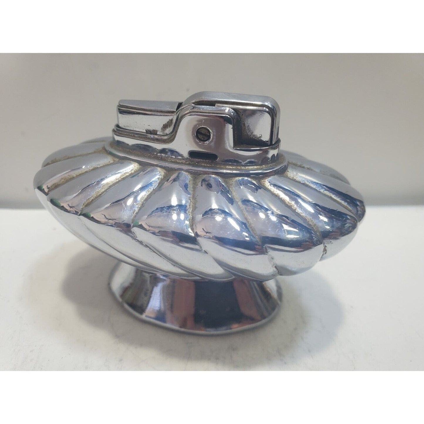 Working Ronson Regal Silver Finish Table Lighter Circa 1950 6650/13