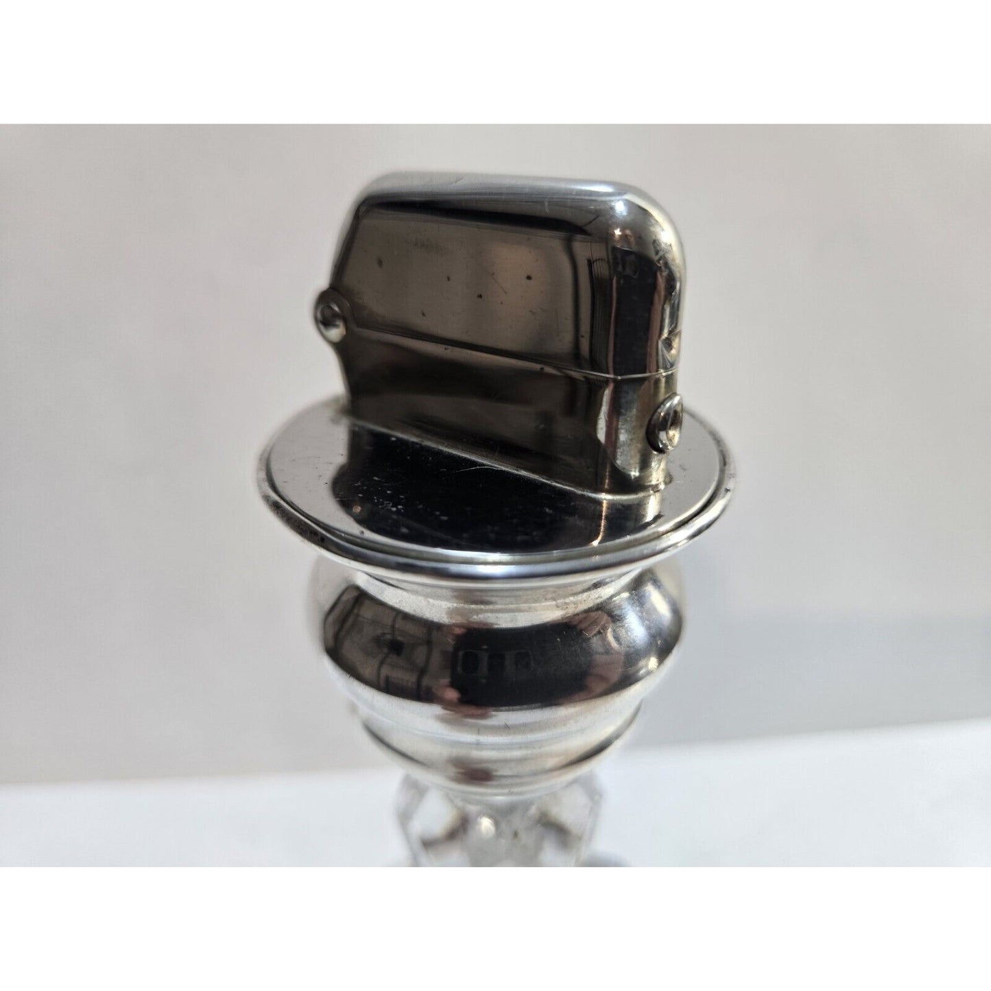 Working Vintage Thorens Crystal Glass Base Table Lighter Single Claw 7567/40