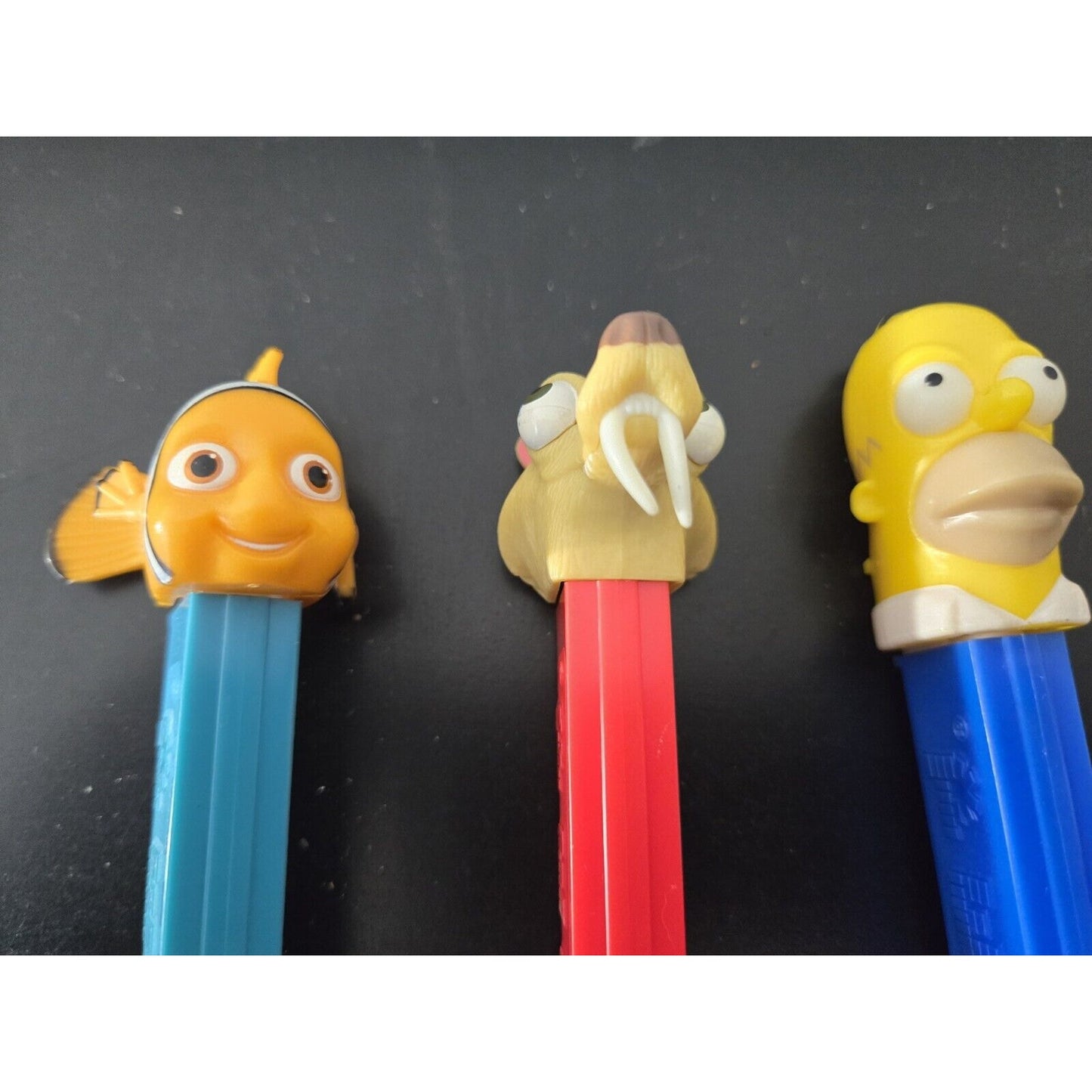 3 Vintage Lot Of Collectible Pez Dispensers