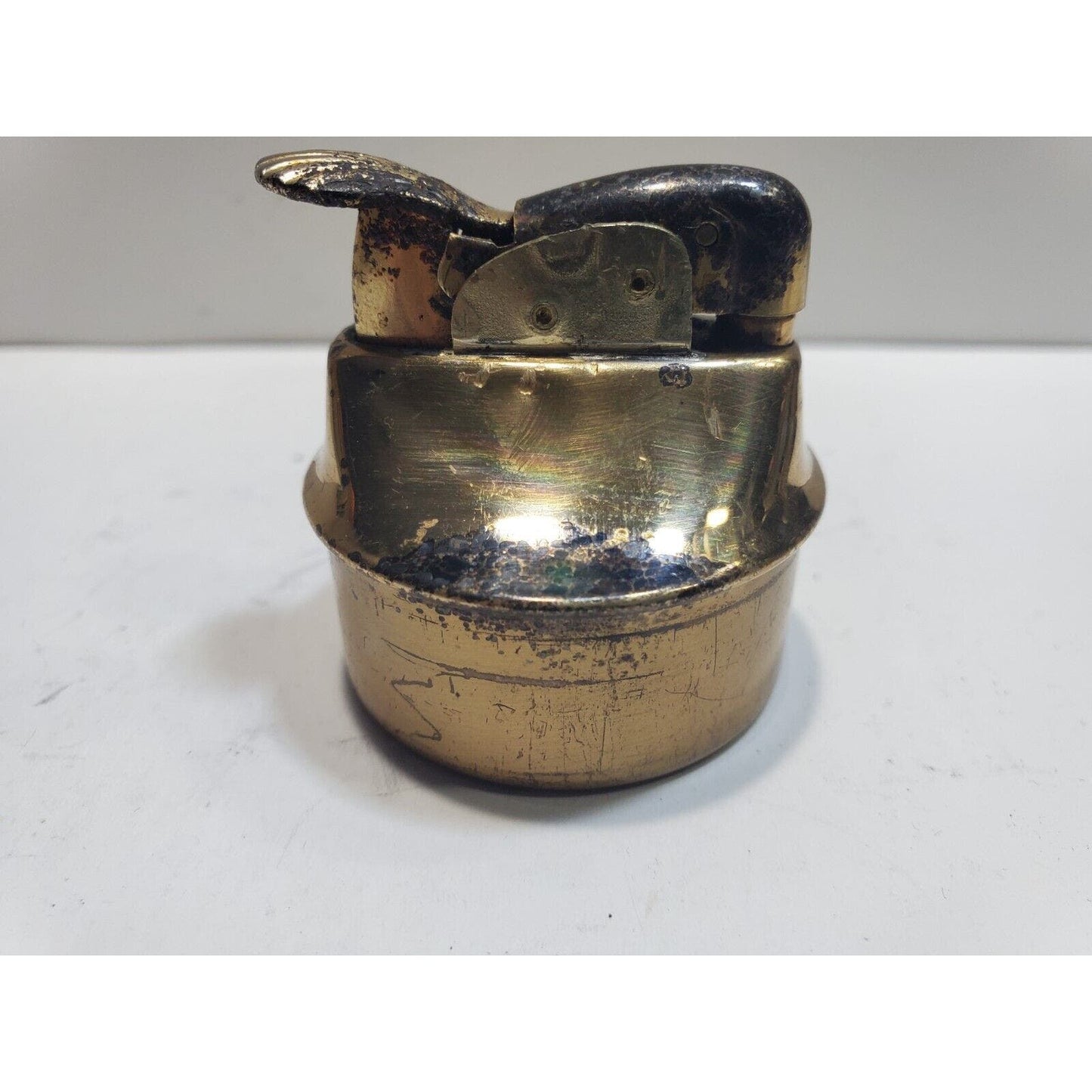 Vintage Working EVANS Brass Table Lighter INSERT Fits 1 1/2" Round Base 6685/22