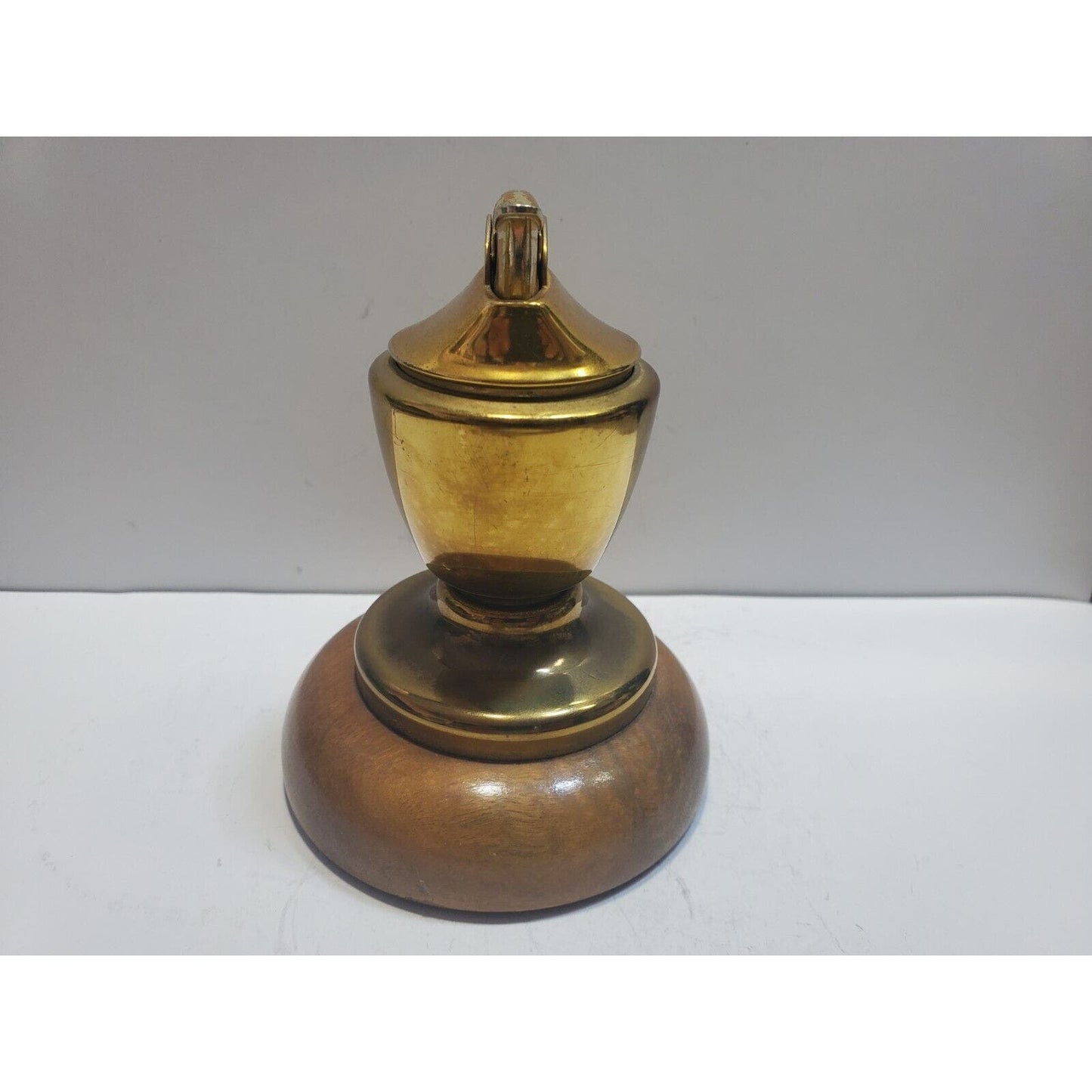 ANTIQUE Working Brass Evans Table Lighter 6657/13