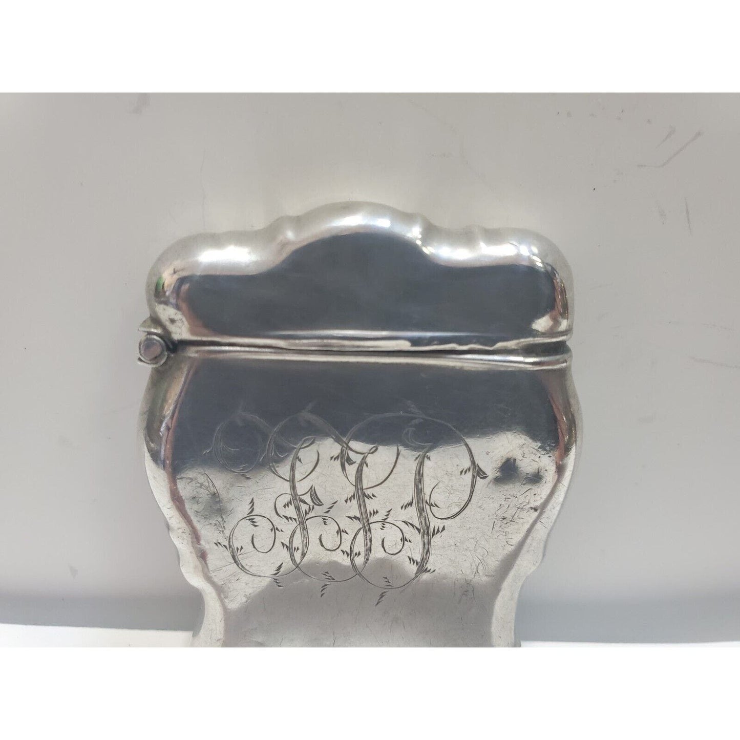 1902 Unger Bros Art Nouveau Nude Sterling Silver Vesta Match Case 6639/3