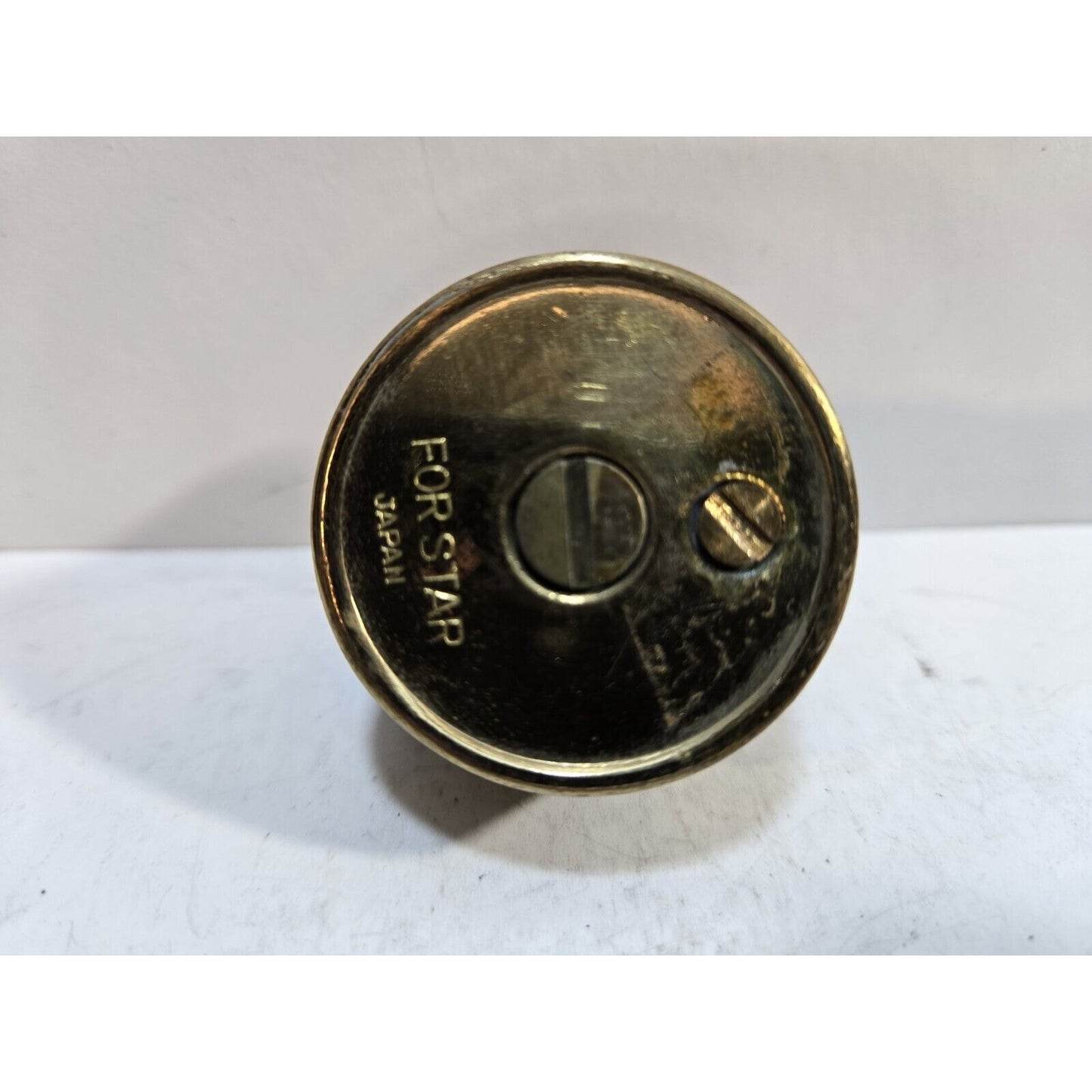 Vintage Working Brass Table Lighter INSERT Fits 1 1/2" Round Base 7085/22