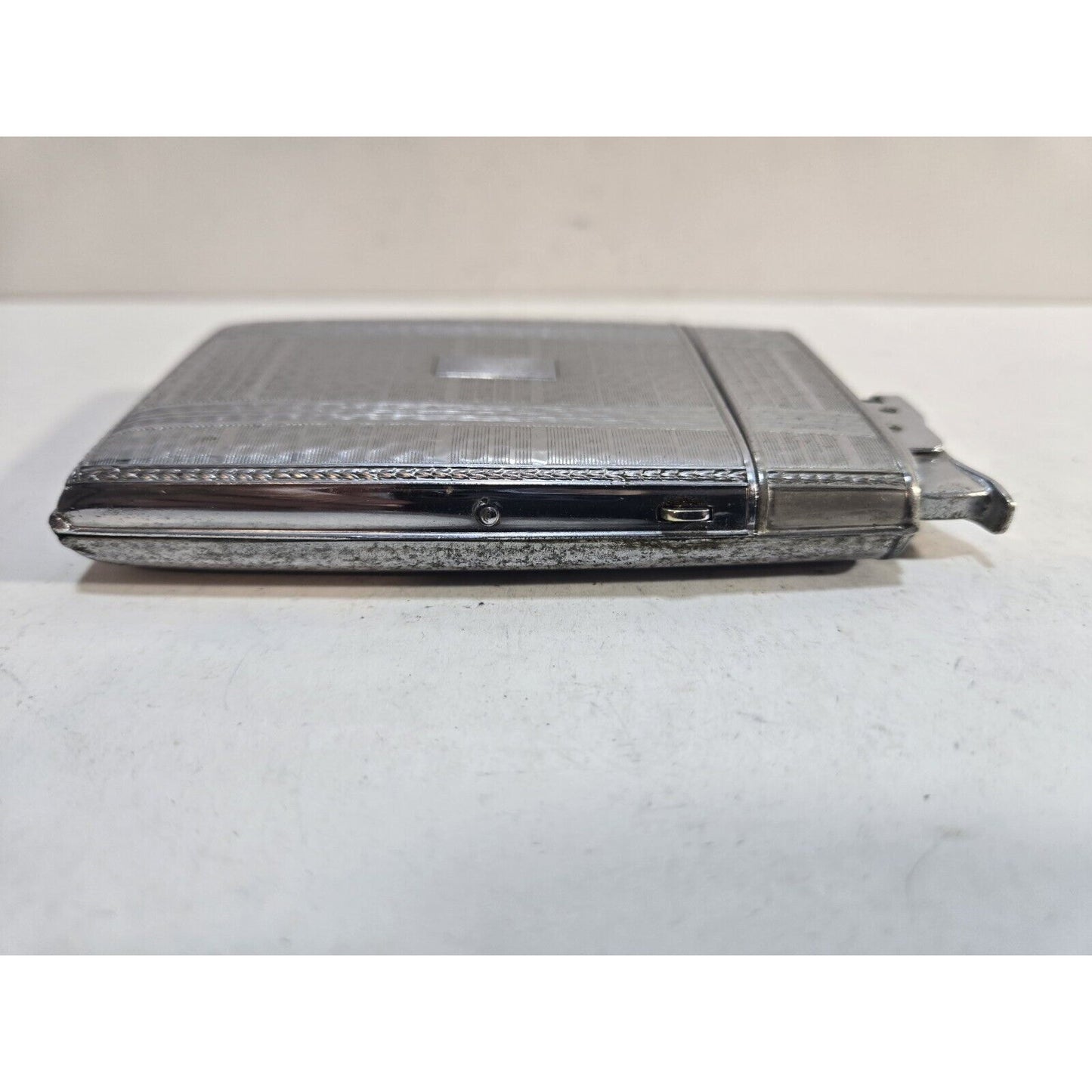 VINTAGE Evans Working Cigarette Case Trig A Lite Lighter Silver Tone 7508/16