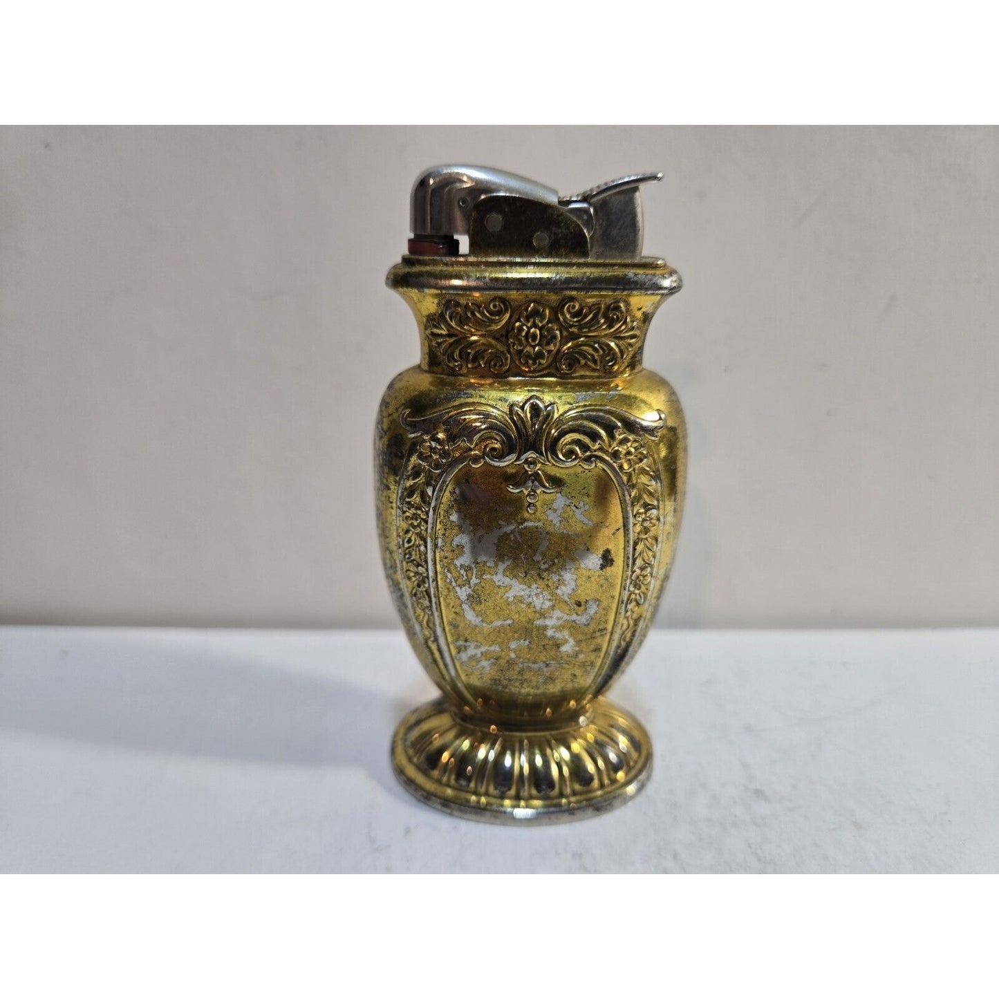 Vintage Working Good Tone EVANS Table Lighter / USA 7680/13