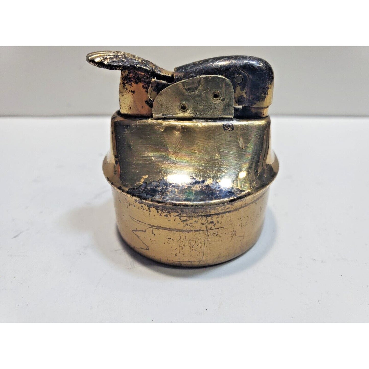 Vintage Working EVANS Brass Table Lighter INSERT Fits 1 1/2" Round Base 6685/22