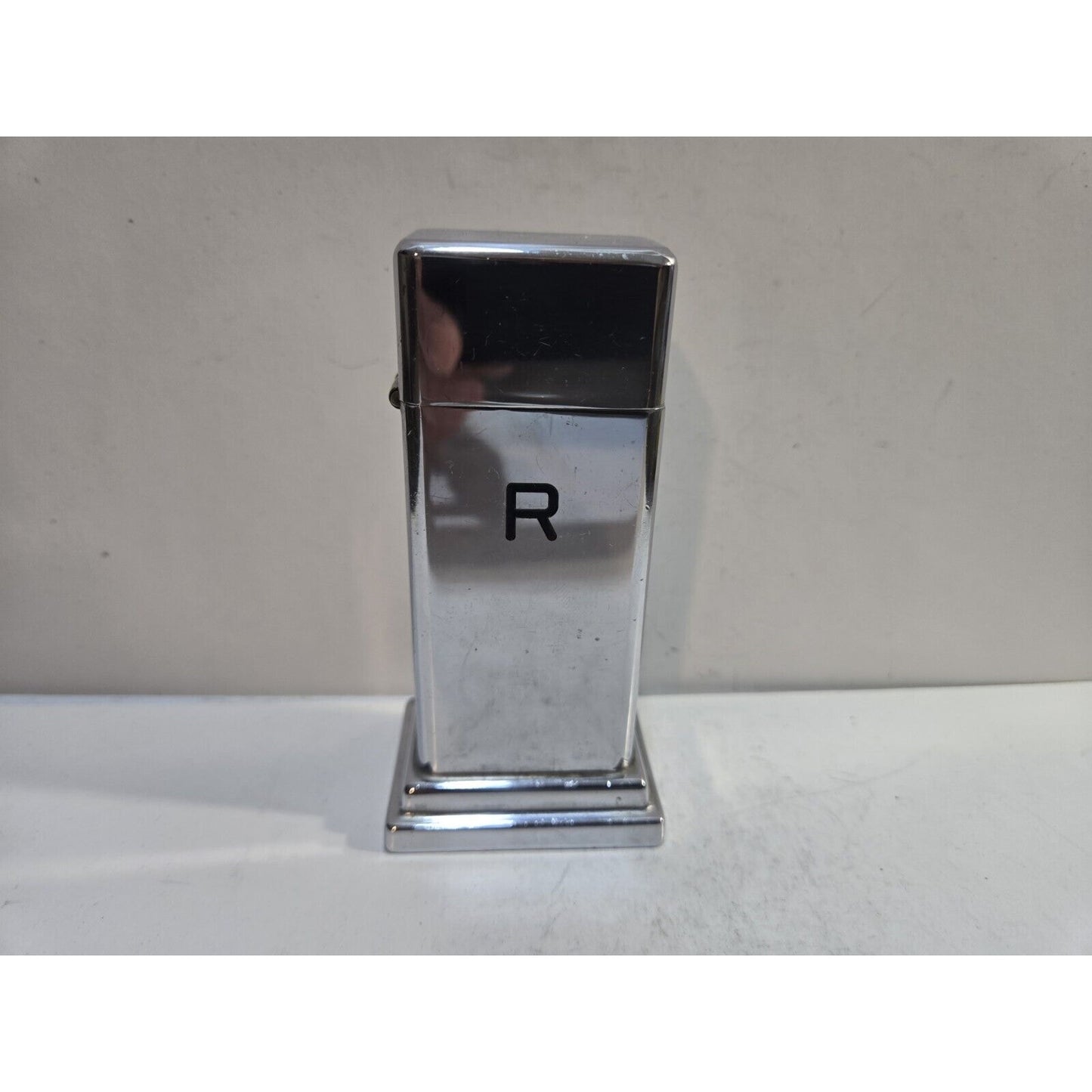 Working 1940s #2 Zippo Barcroft 4 Barrel Hinge Table Lighter , Very Rare 4.25”