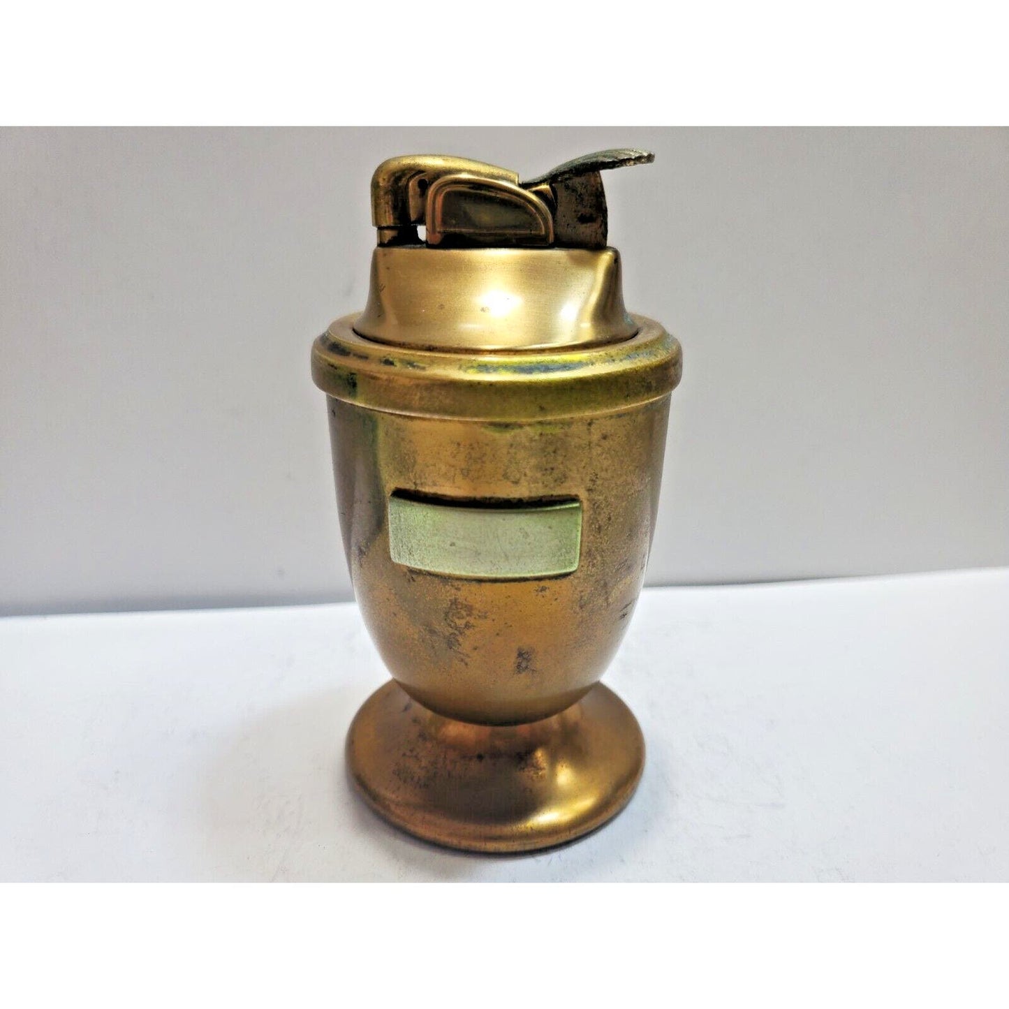 ANTIQUE Working Brass Evans Table Lighter 6585/13