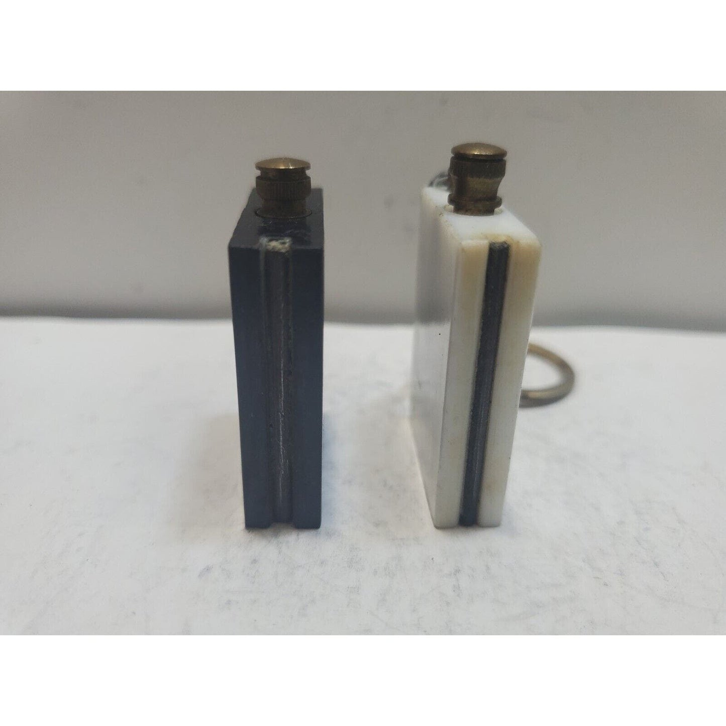 Lot 2 Vintage Permanent Match Box Fire Striker Lighters 6635/31