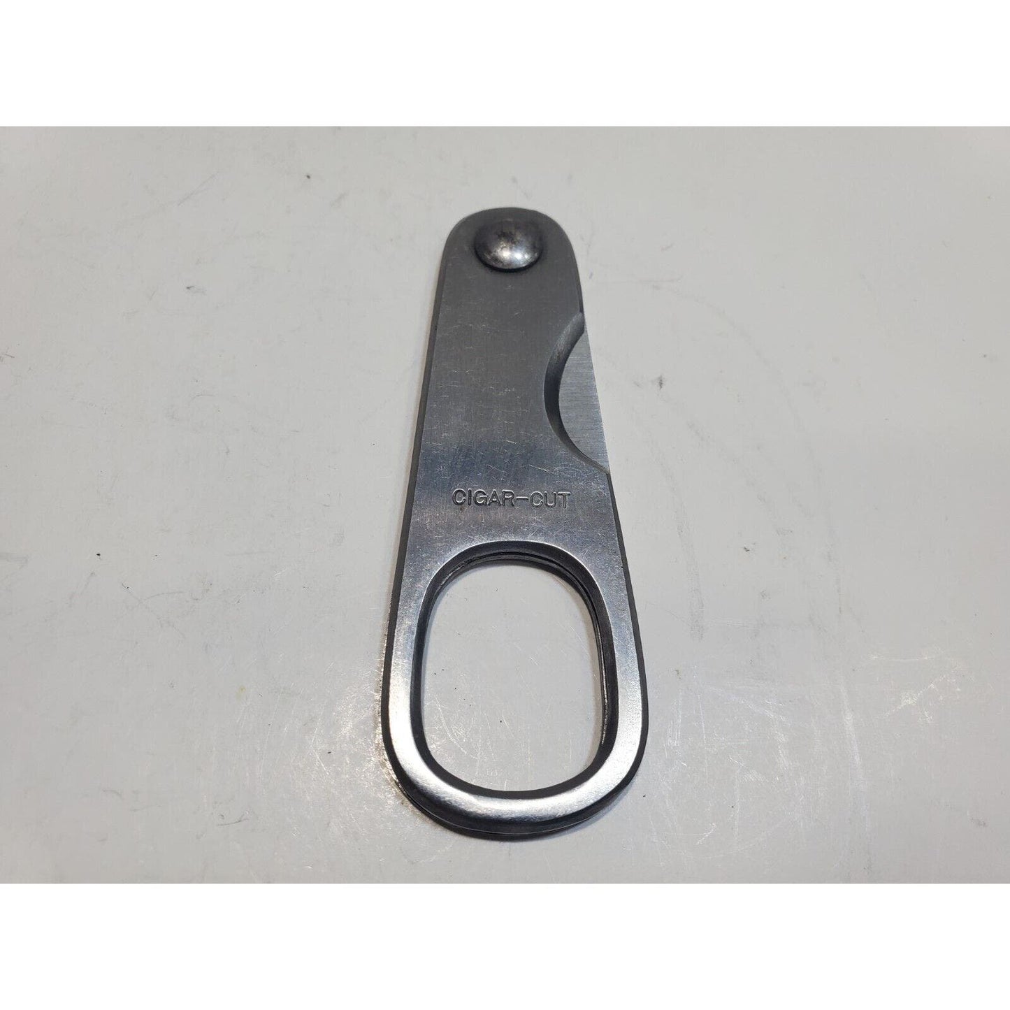 Vintage 1970s Kondo Cigar-Cut Seki Japan Stainless Folding Knife Cigar Cutter