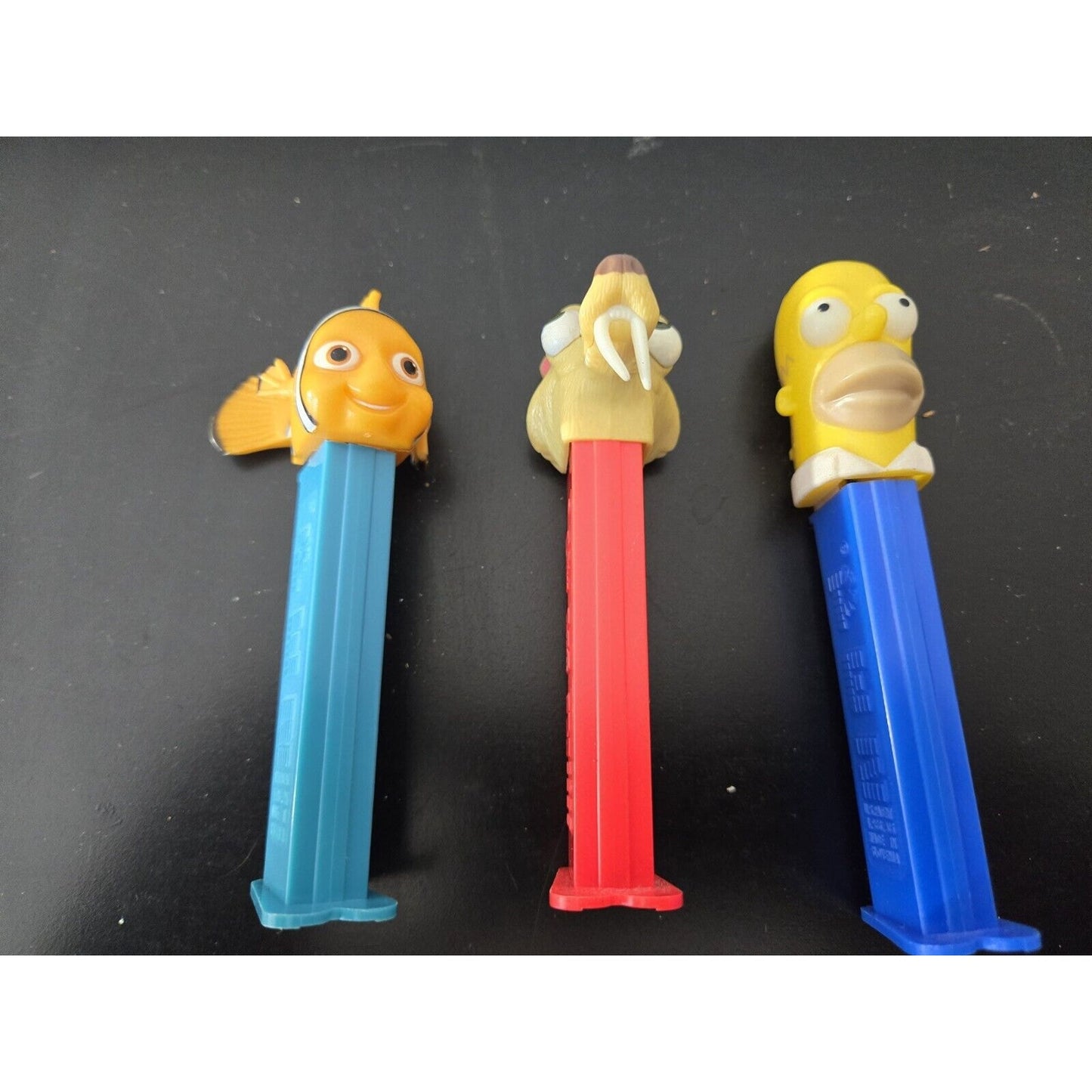 3 Vintage Lot Of Collectible Pez Dispensers