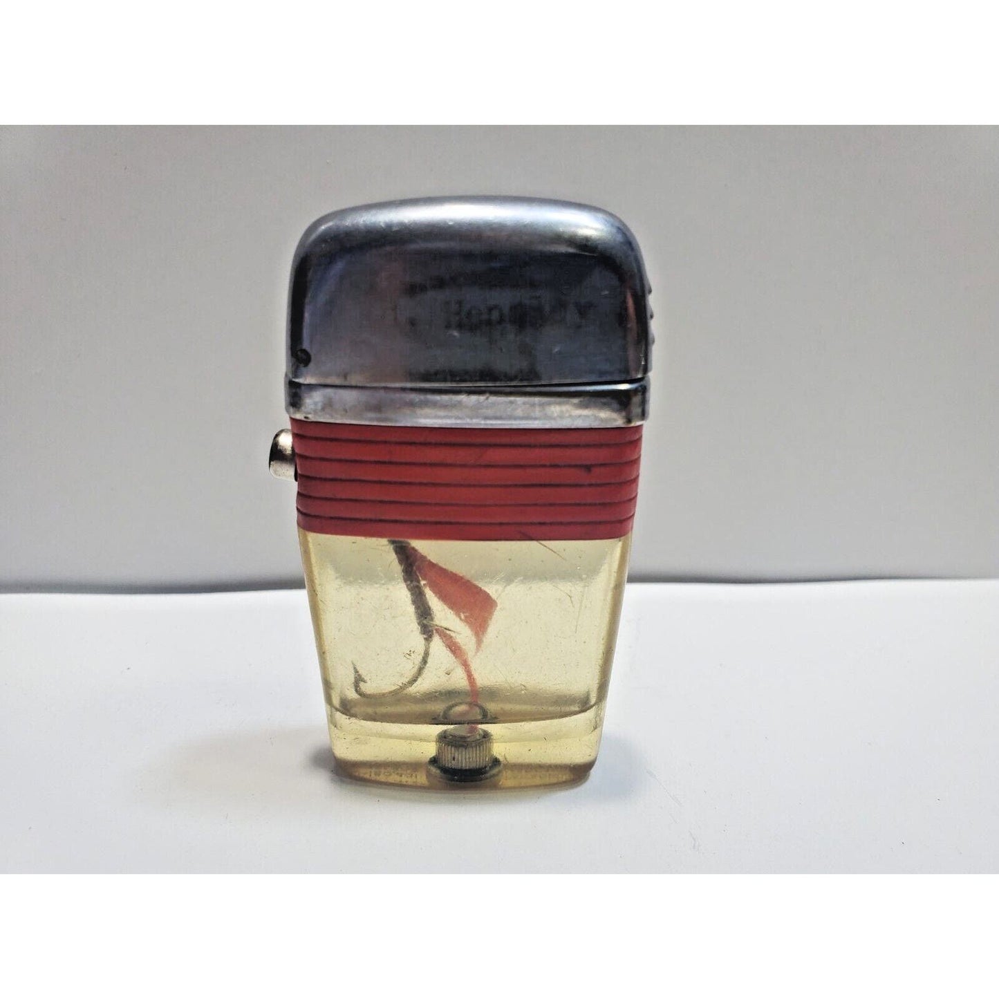 Working Vintage Scripto Vu Lighter Fly Fishing Hook Lure 6530/29