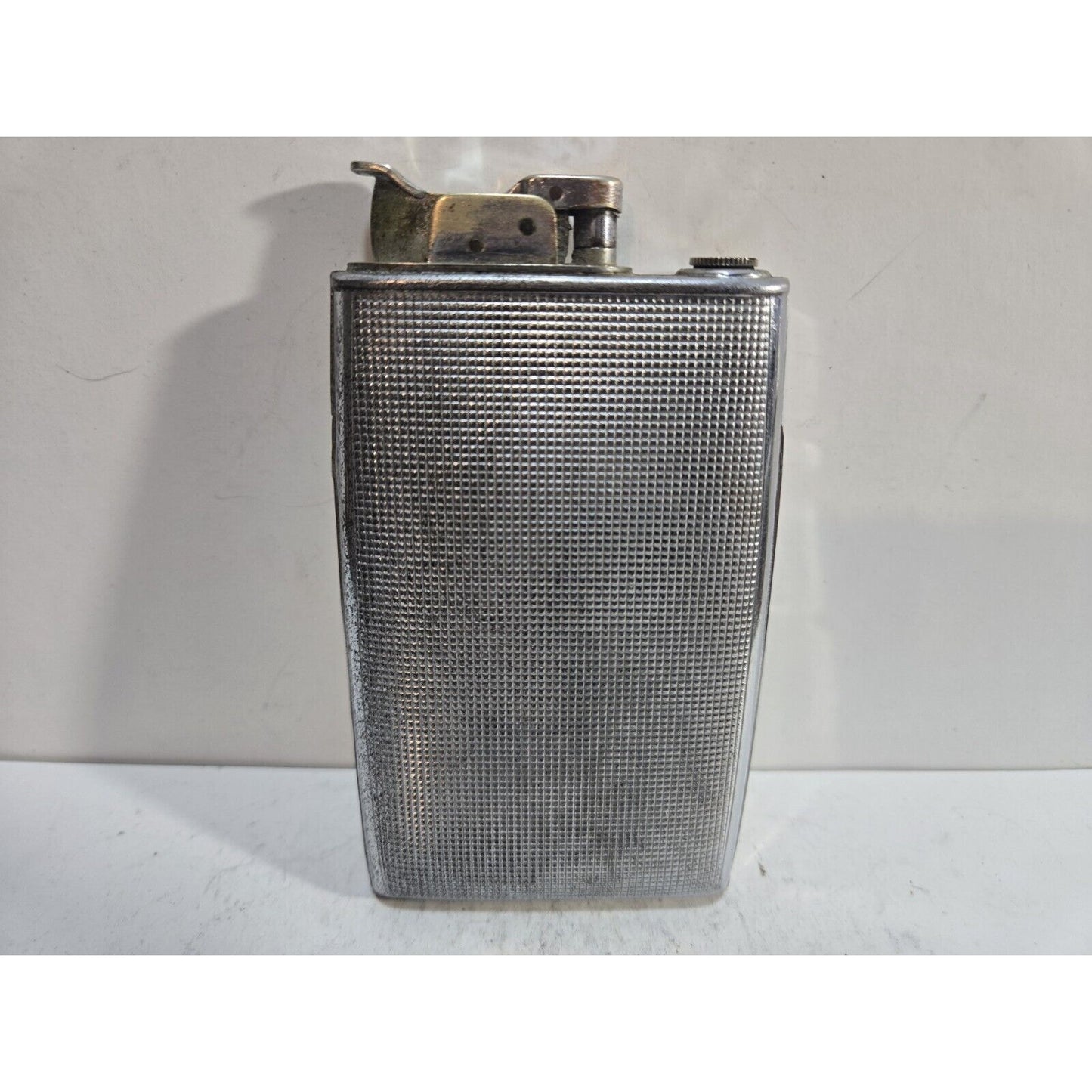 VINTAGE Evans Working Cigarette Case Trig A Lite Lighter Silver Tone 7508/16