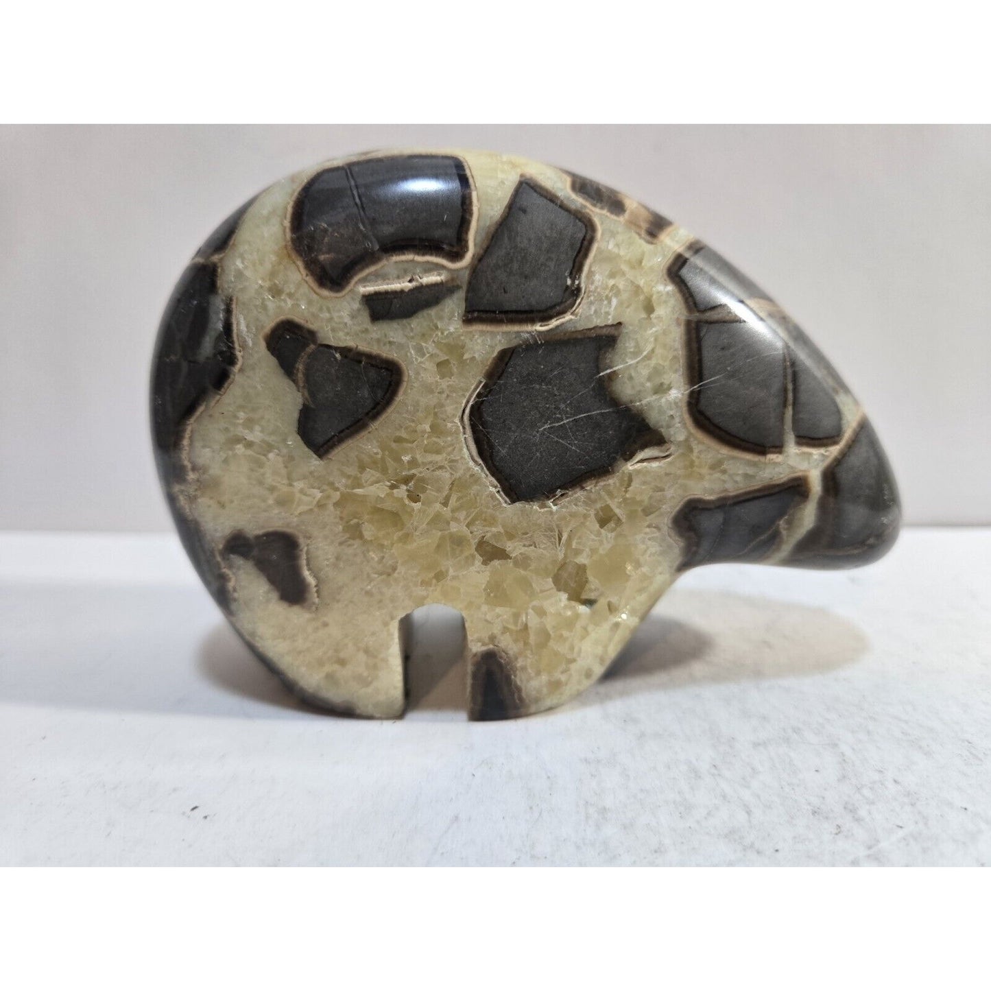 Crystal Septarian Druzy Bear - 4”