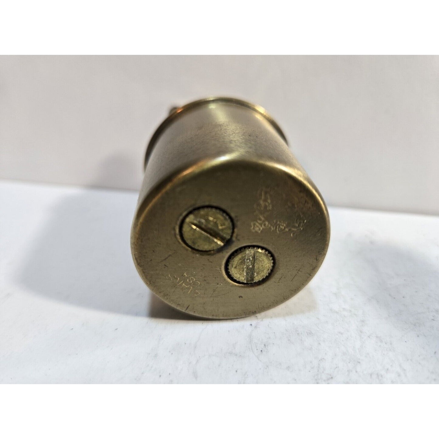 Vintage Working EVANS Brass Table Lighter INSERT Fits 1 1/2" Round Base 7057/22