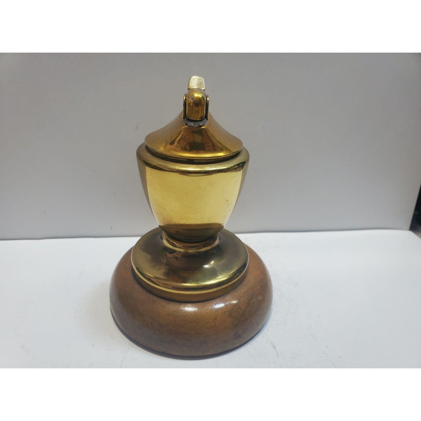 ANTIQUE Working Brass Evans Table Lighter 6657/13