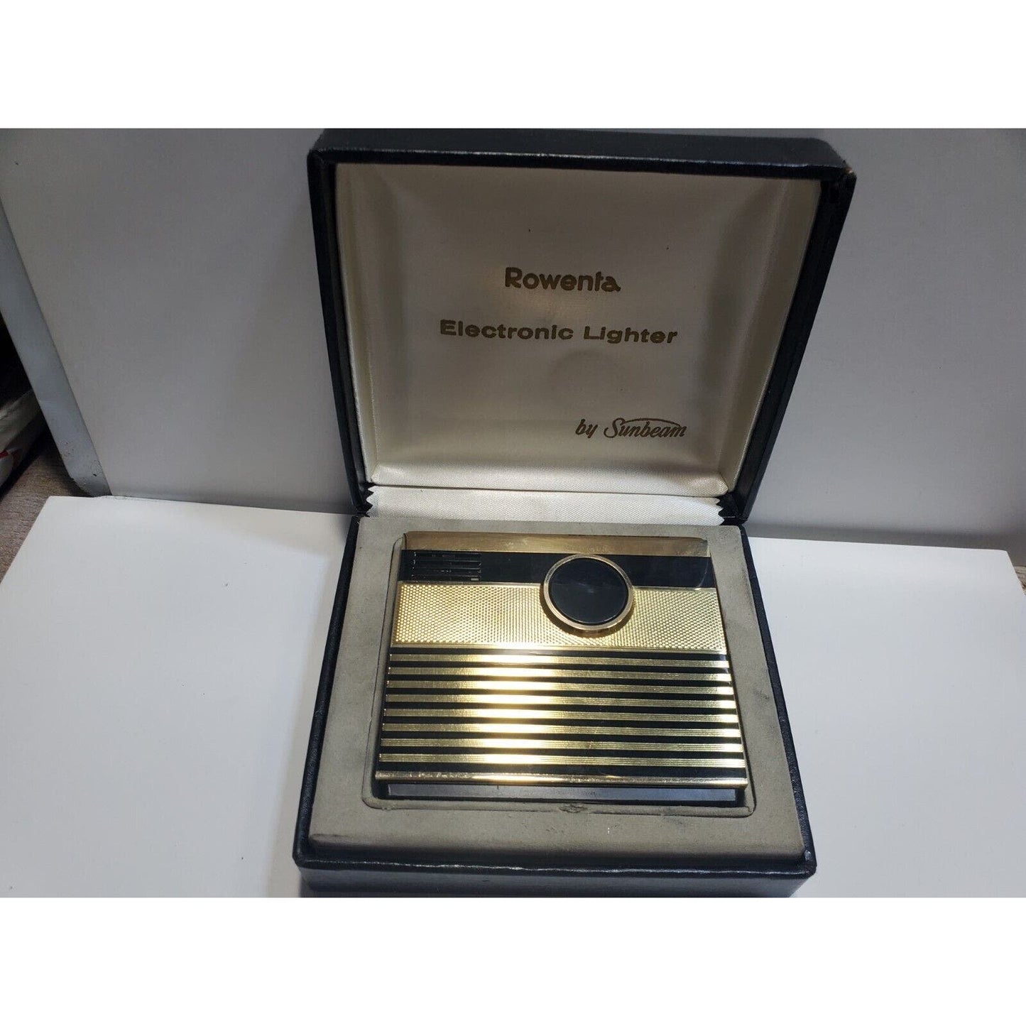 Vintage Rowenta Electronic Table Lighter Sunbeam / Original Box 6676/24