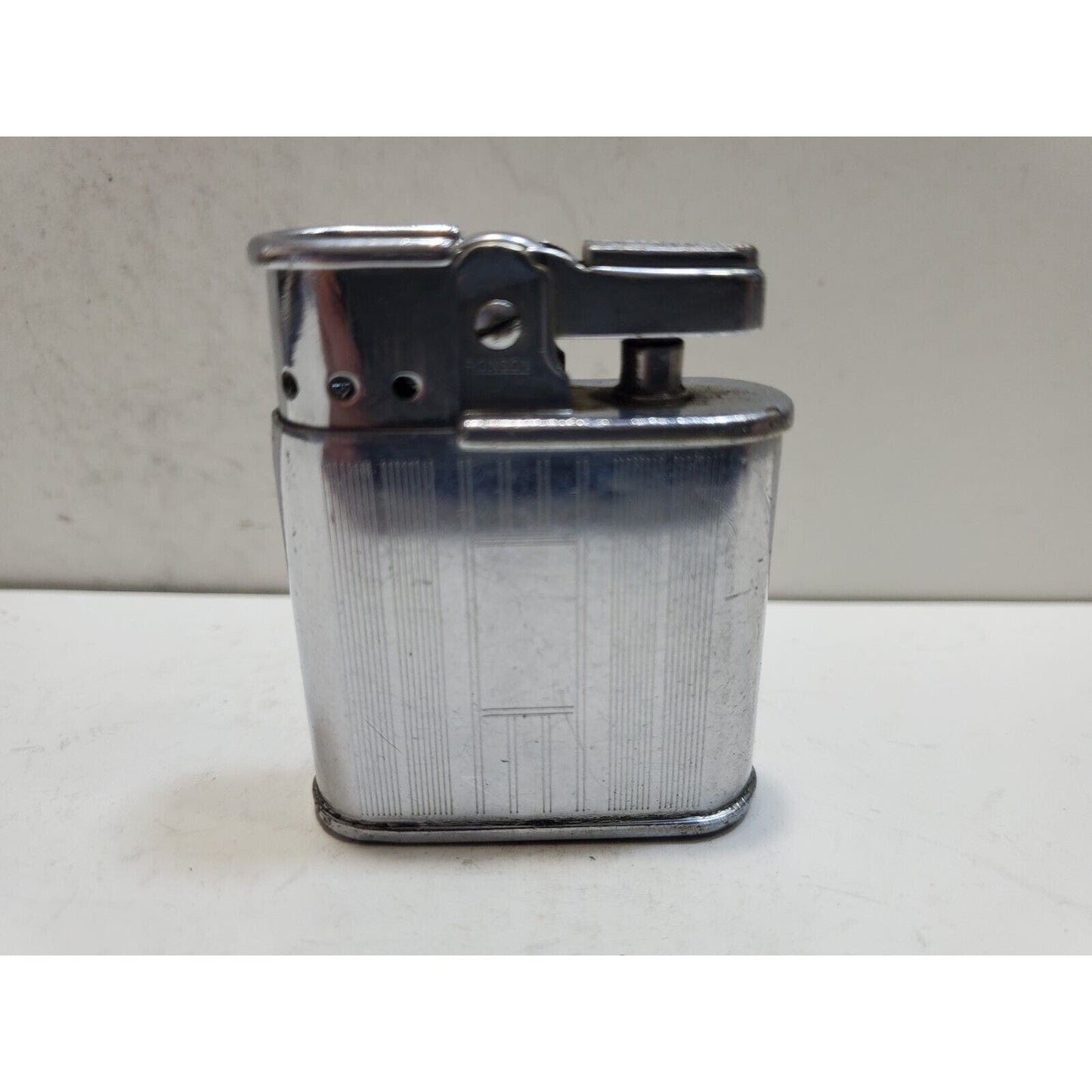 VINTAGE WORKING RONSON WHIRLWIND SILVER Tone LIGHTER 6414/26