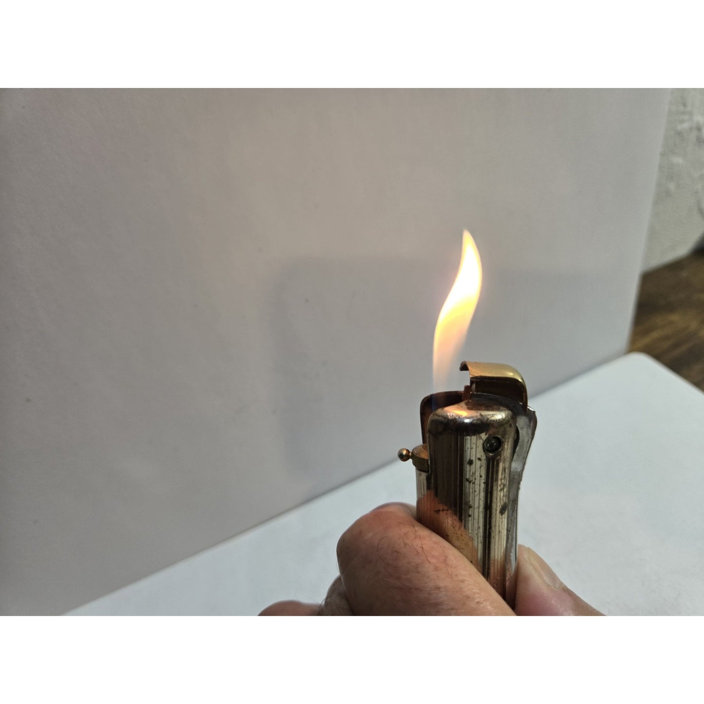 Working Vintage 1960's Ronson Varaflame Ladylite Butane Table Lighter 7863/13