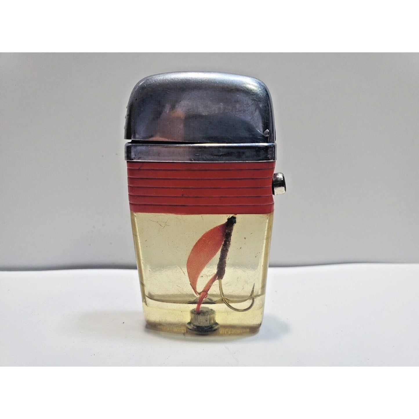 Working Vintage Scripto Vu Lighter Fly Fishing Hook Lure 6530/29