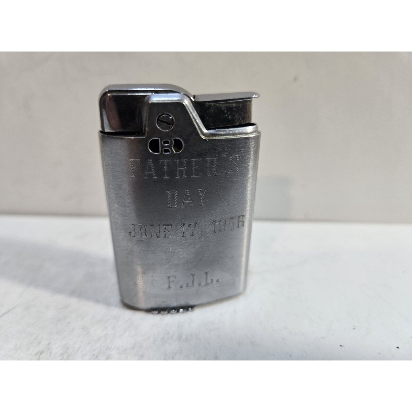 Vintage Working Ronson Capri 1956 Lighter Silver 1640/26