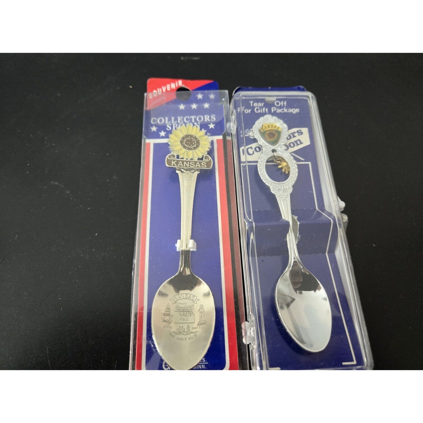 Lot 2 Souvenir Spoons San Diego & Kansas