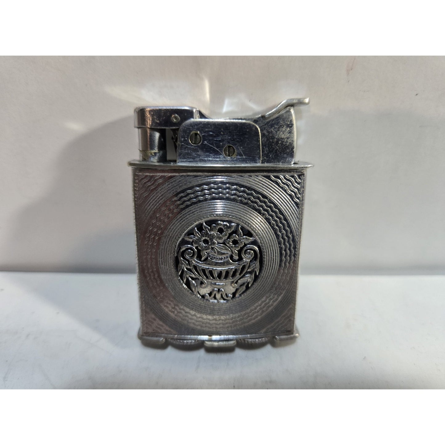 VINTAGE Evans Working Cigarette Trig A Lite Lighter Silver Tone 7844/34