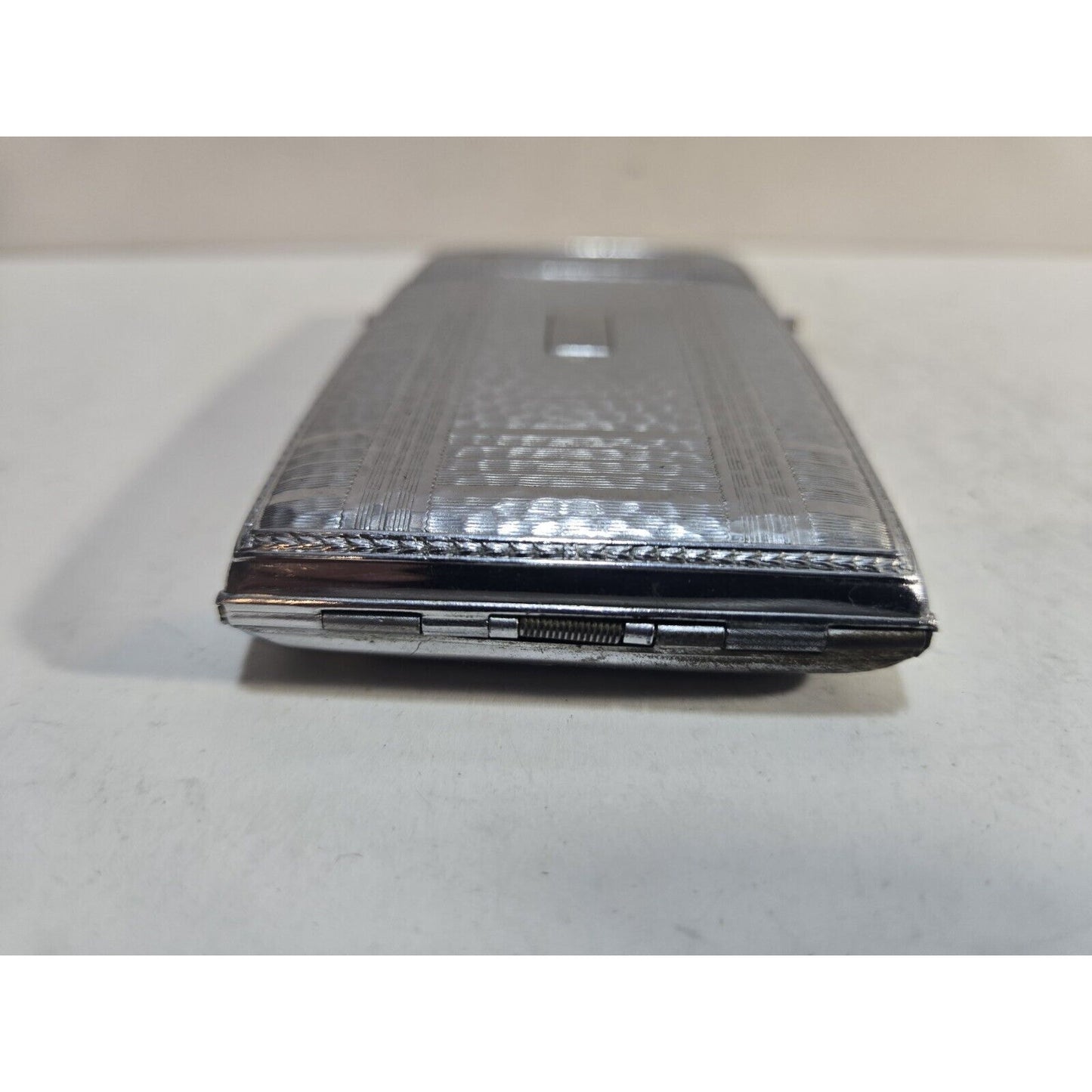 VINTAGE Evans Working Cigarette Case Trig A Lite Lighter Silver Tone 7508/16
