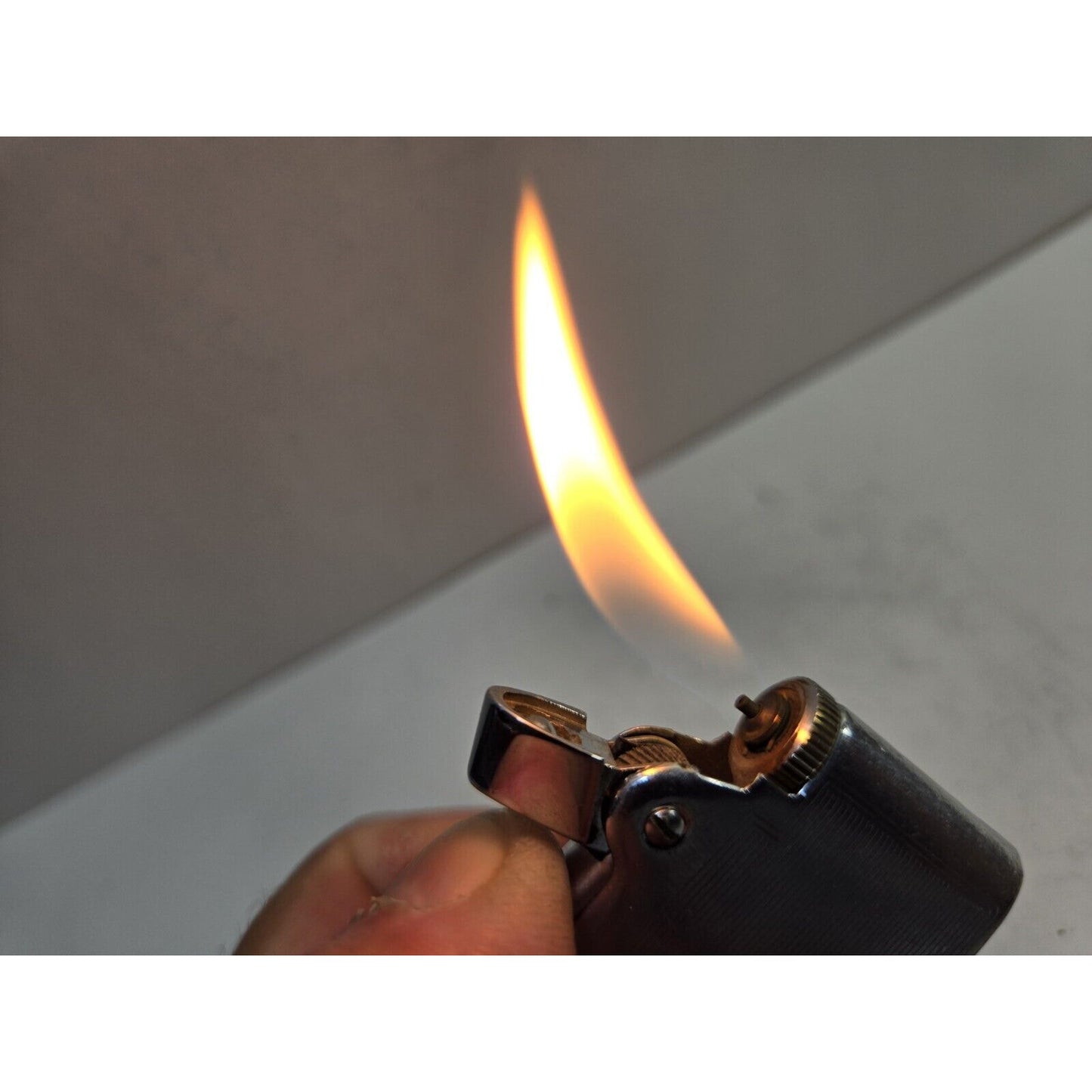 Vintage Working Ronson Adonis Varaflame Silver Tone Lighter 6896/26