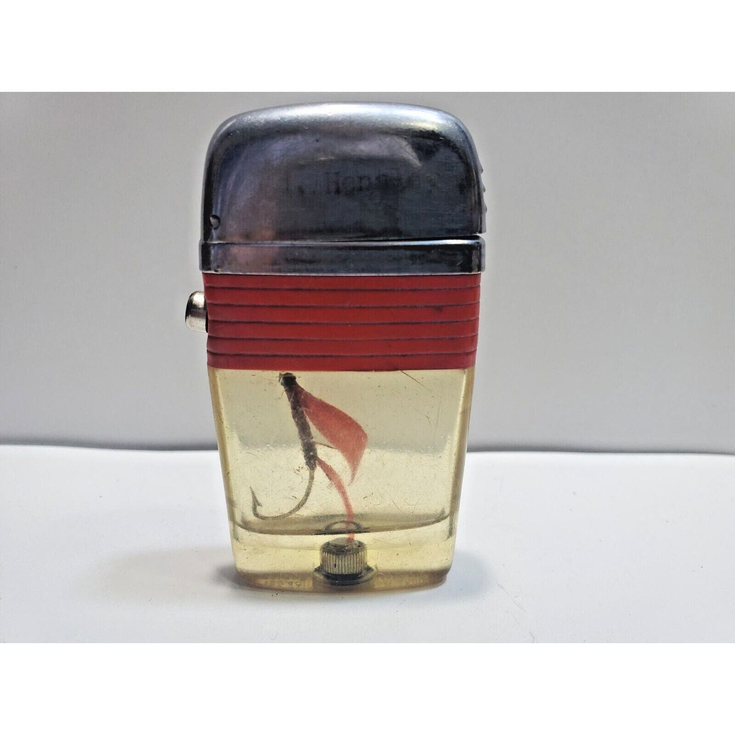 Working Vintage Scripto Vu Lighter Fly Fishing Hook Lure 6530/29