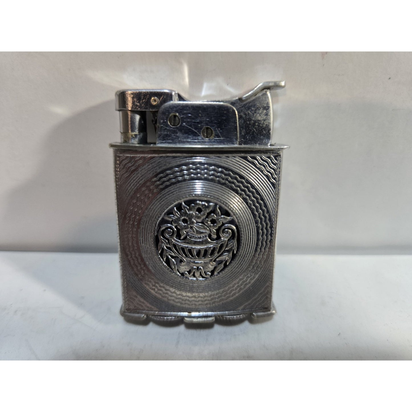 VINTAGE Evans Working Cigarette Trig A Lite Lighter Silver Tone 7844/34