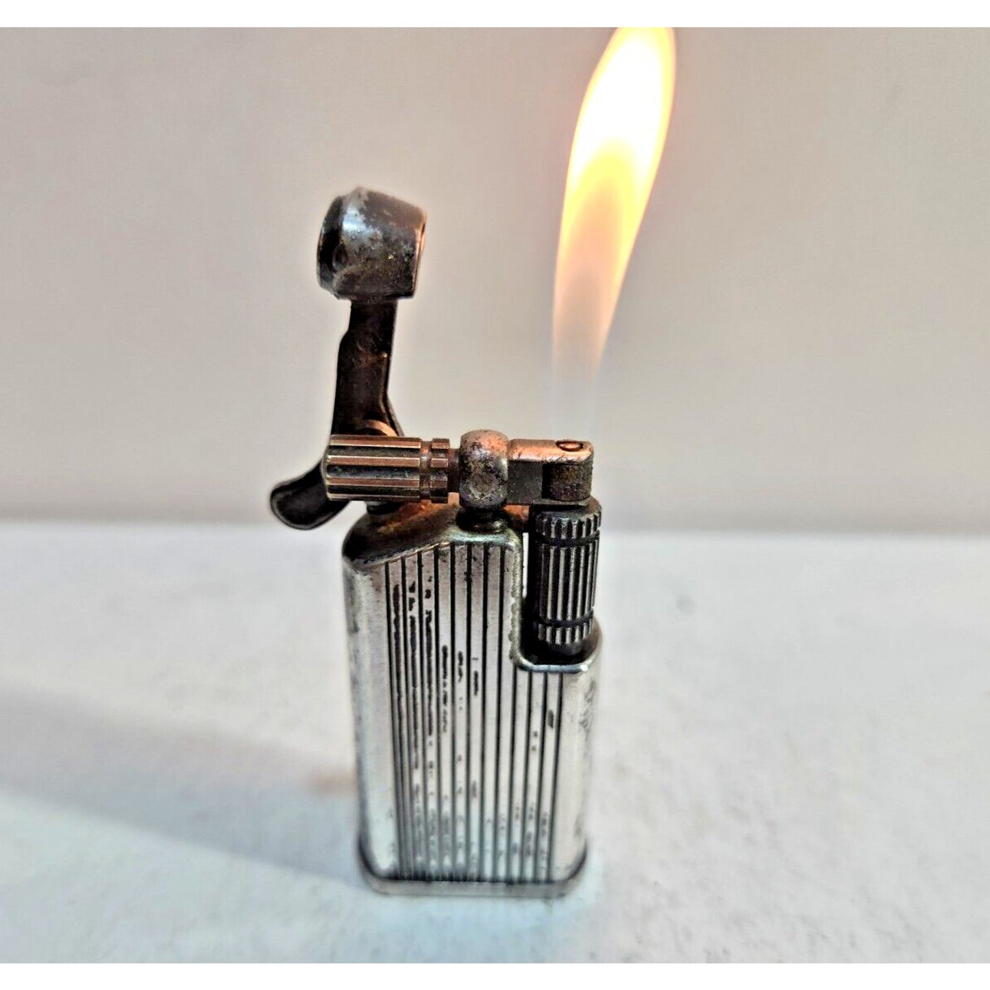 Vintage Working Silver LIGHTER MARUMAN GL 67 / Lift Arm 7314/37