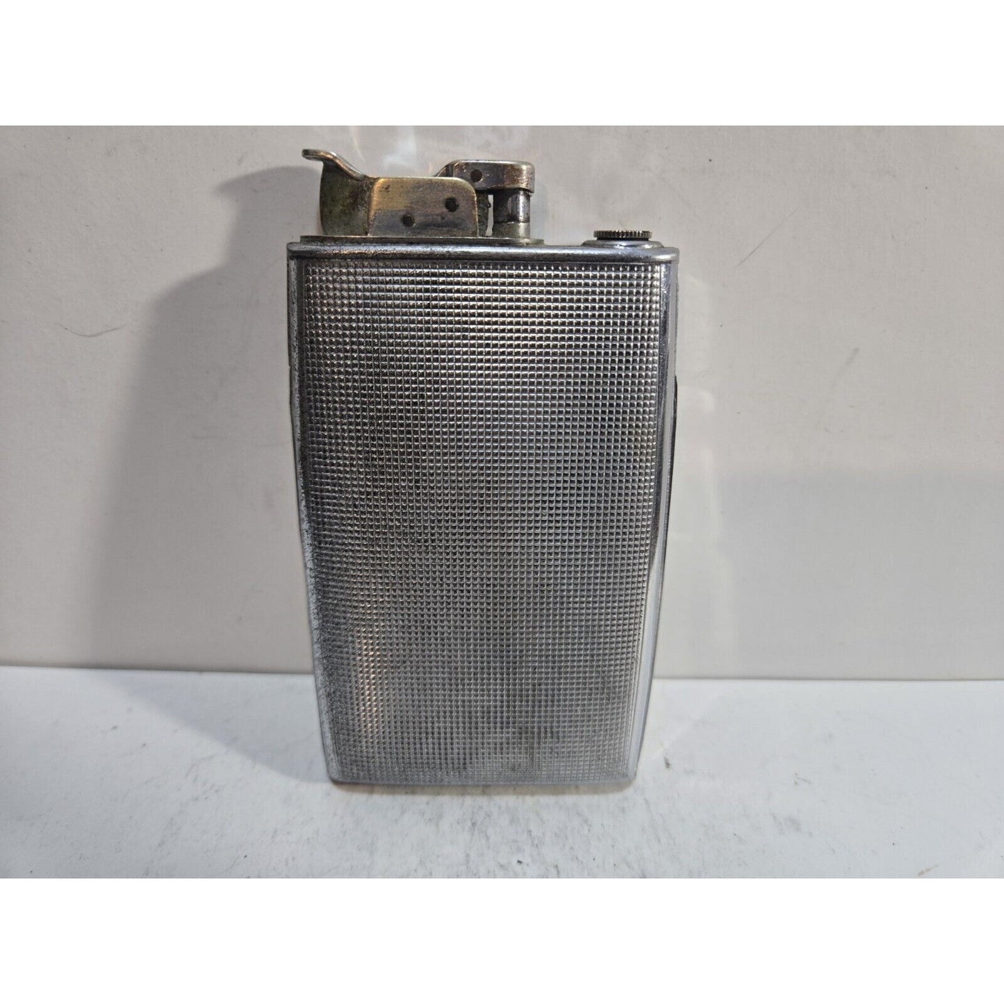 VINTAGE Evans Working Cigarette Case Trig A Lite Lighter Silver Tone 7508/16
