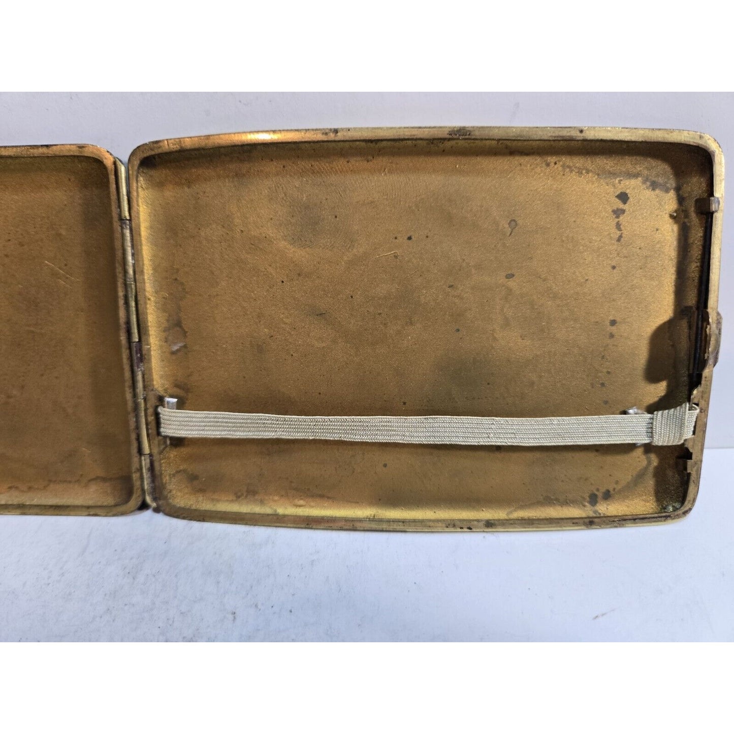 ANTIQUE ORIENTAL MULTI COLOR DRAGON CIGARETTE CASE 4 1/2 x 3" 7352/2