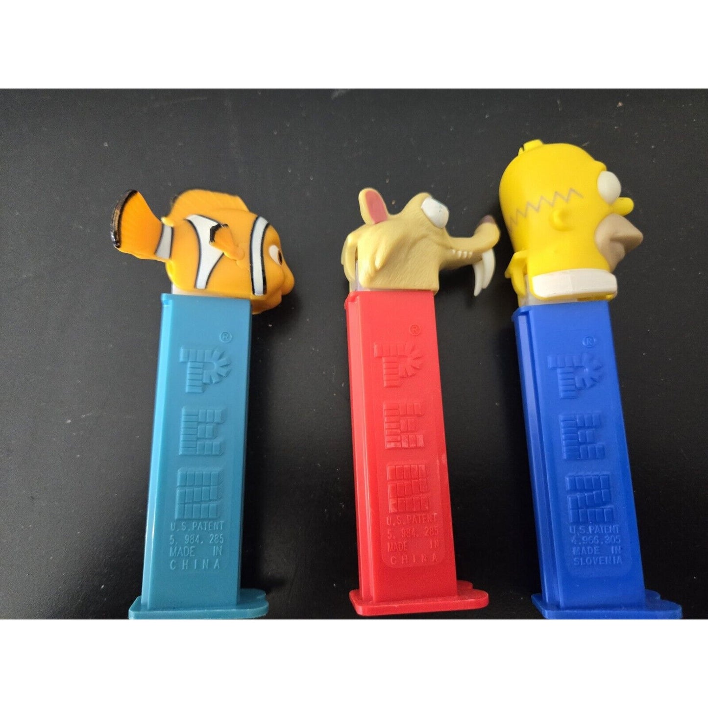 3 Vintage Lot Of Collectible Pez Dispensers