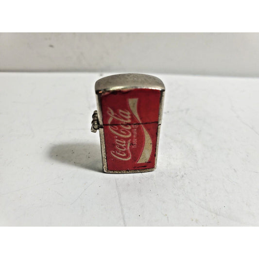 COCA COLA Vintage Working Miniature FOB Silver Lighter 6039/30