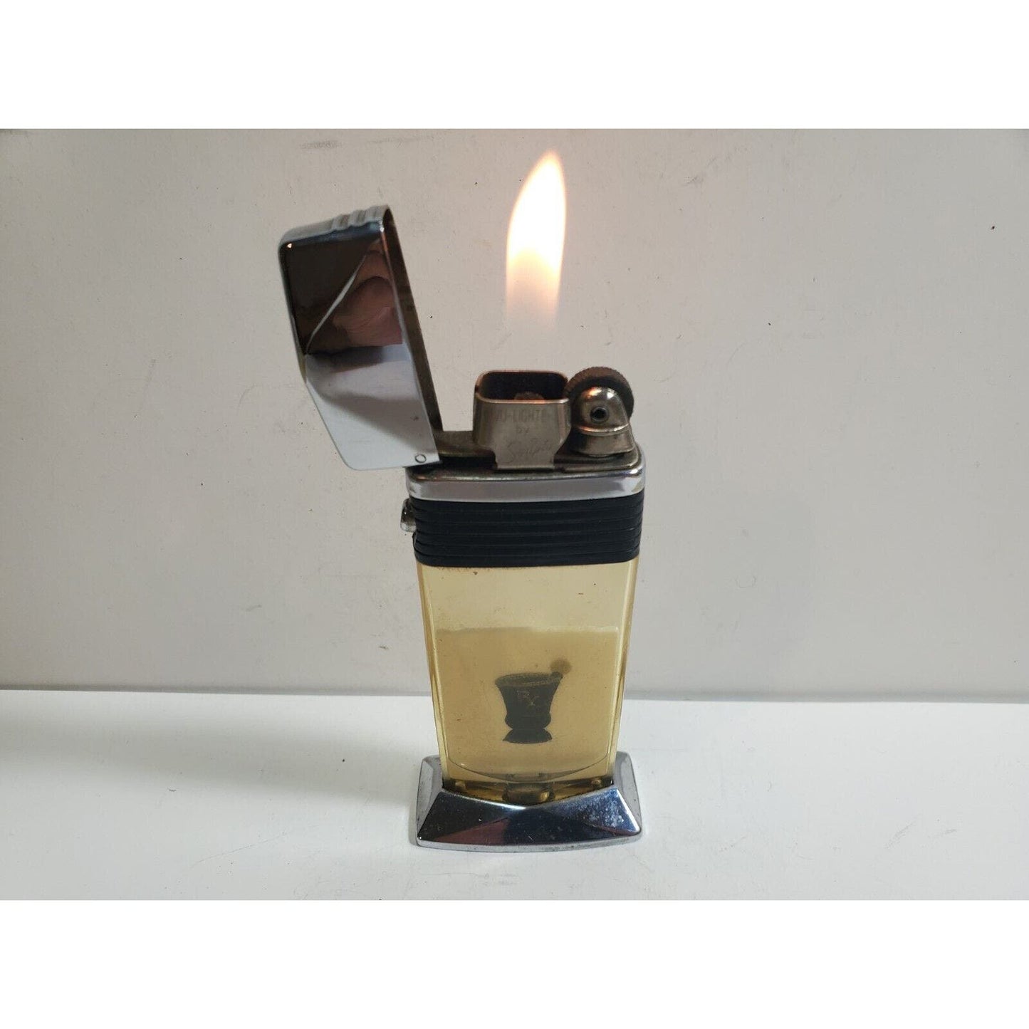 Working Vintage Scripto Table Top VU-Lighter RX Logo Insert 6004/22