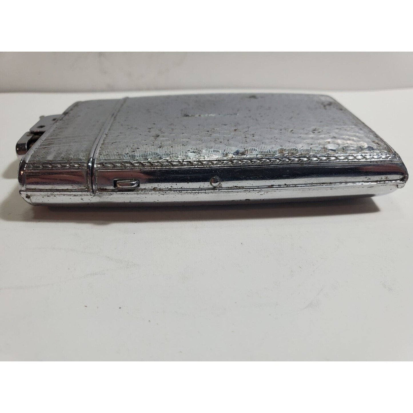 VINTAGE Evans Working Cigarette Case Trig A Lite Lighter Silver Tone 5936/16