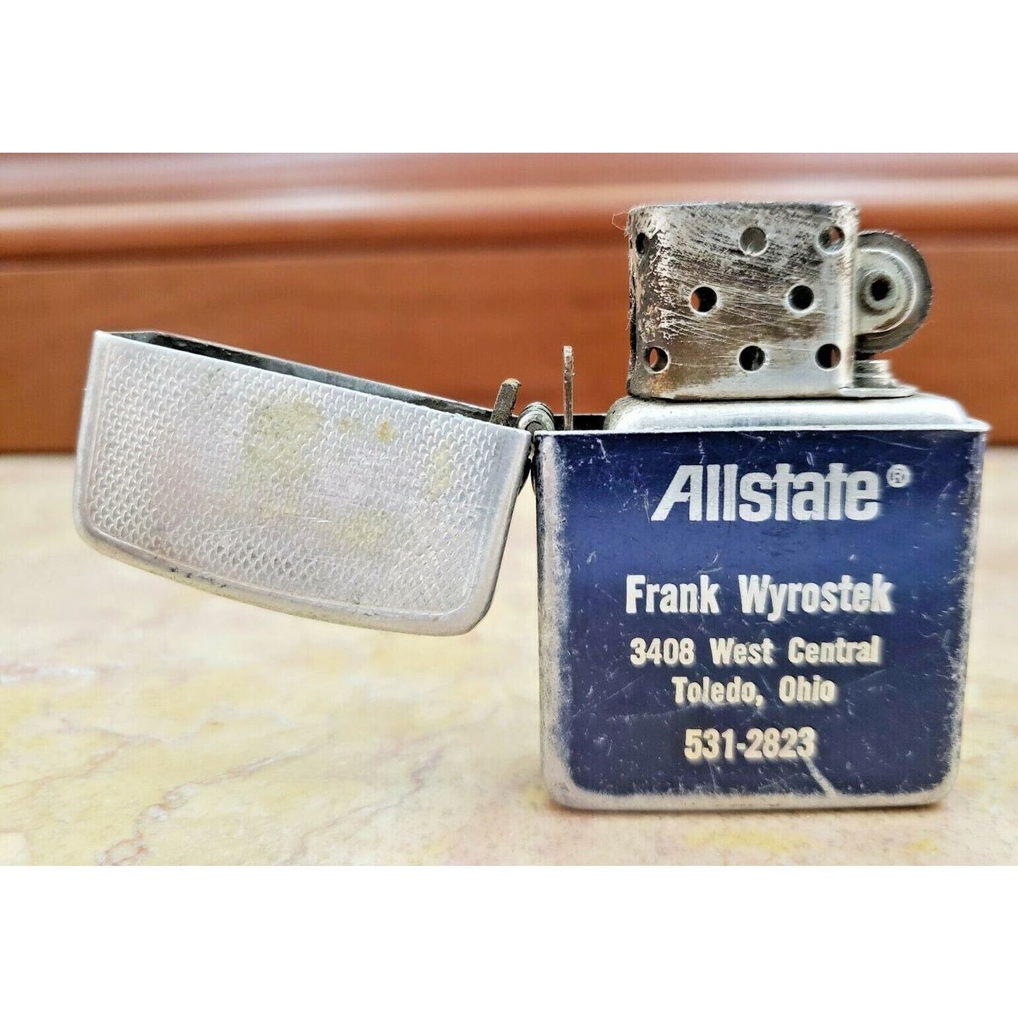 ALLSTATE Vintage Working PARK Lighter Advertising "Allstate " 4099/30