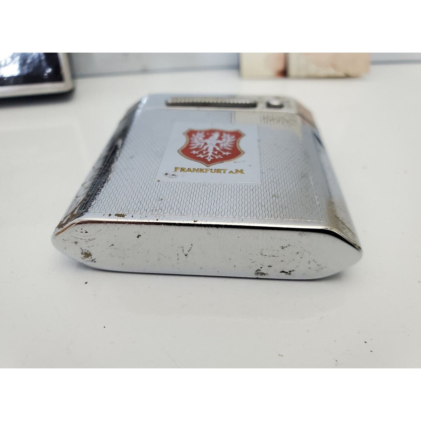 Vintage Fumalux FL400 FRANKFRUT Crest Lighter & FLASHLIGHT, Original Box 4165/24