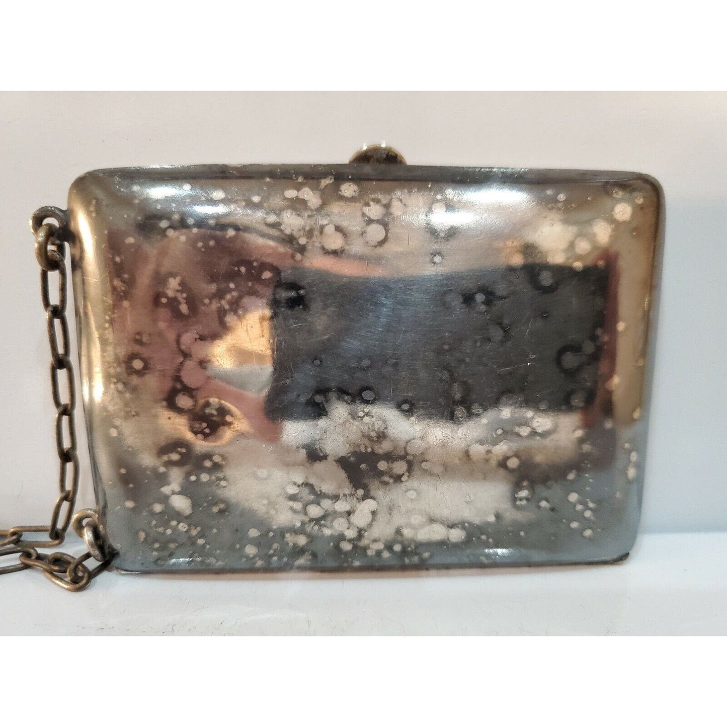 Art Deco Billfold Coin Change Purse German Silver Ballroom Dancing Mark, 2.5x3.5