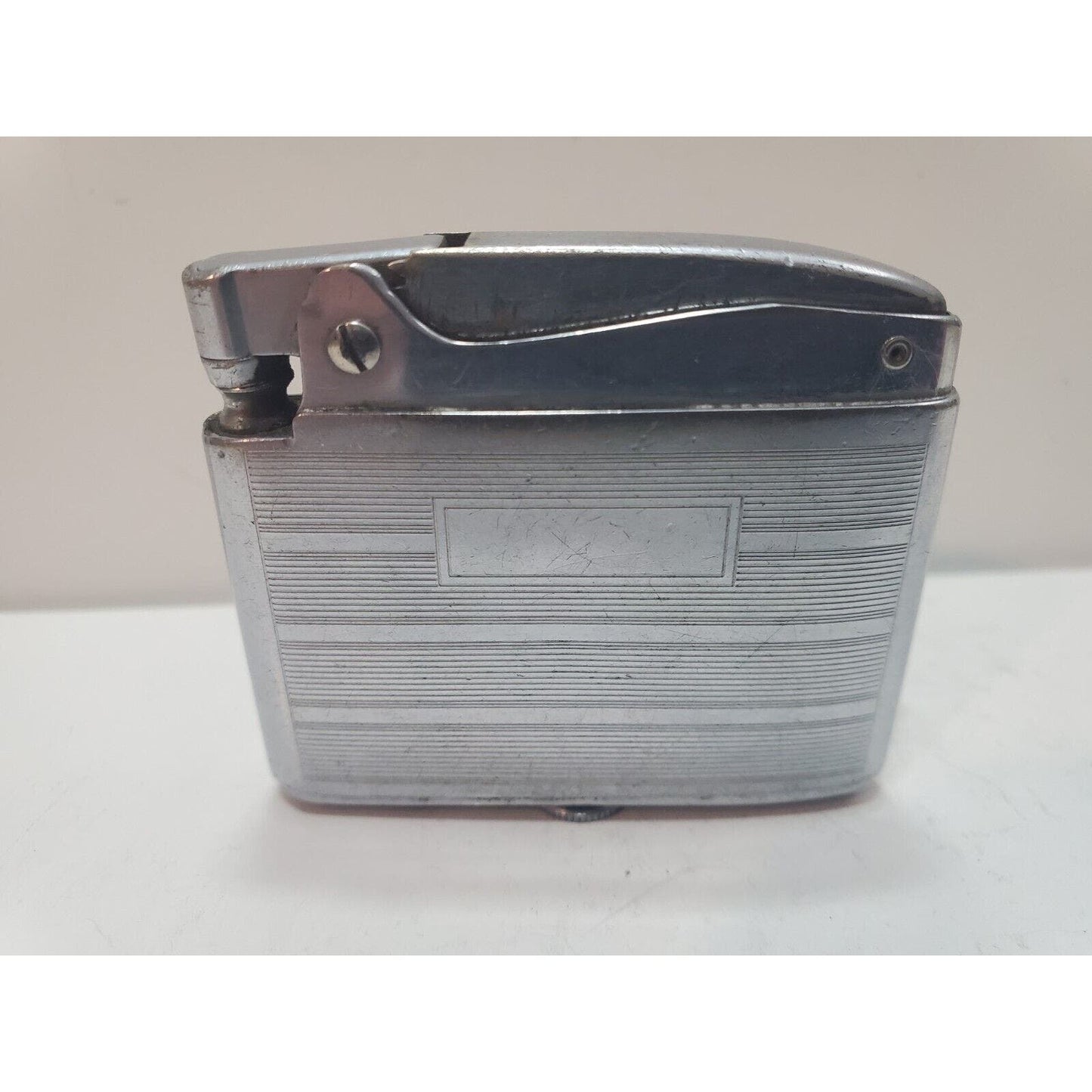 Vintage Working Ronson ADONIS Silver Tone Lighter 6180/26