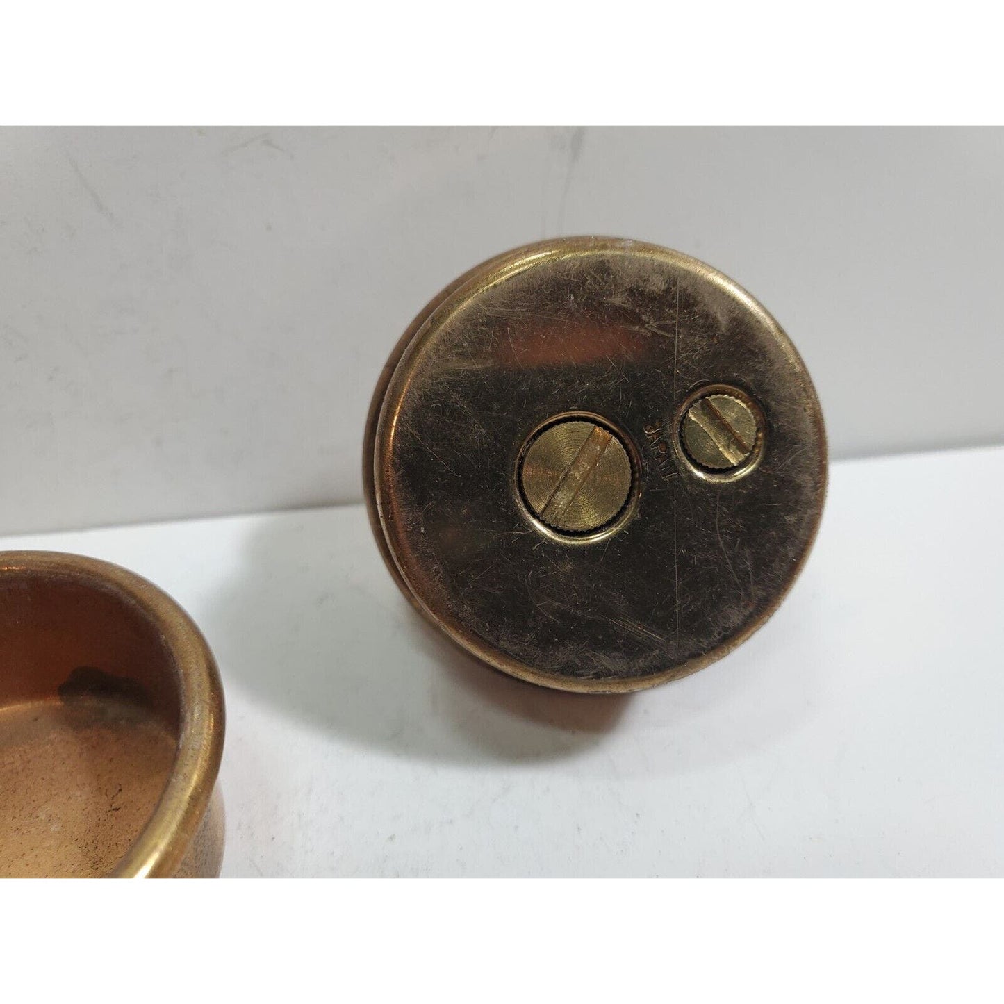 Vintage Working Brass Table Lighter INSERT Fits 1 1/2" Round Base 5835/22