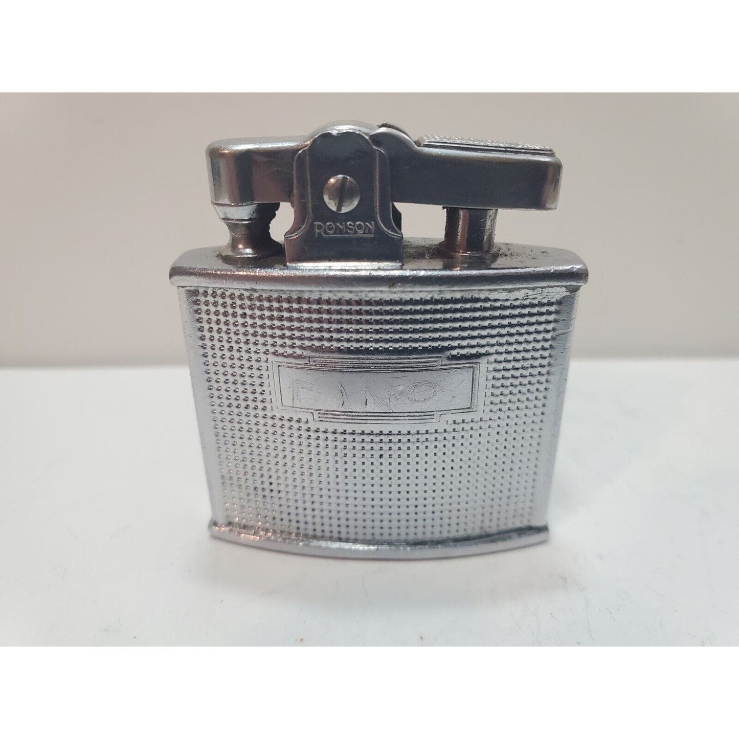 Working Vintage Ronson Cadet Silver Tone Lighter 6182/26