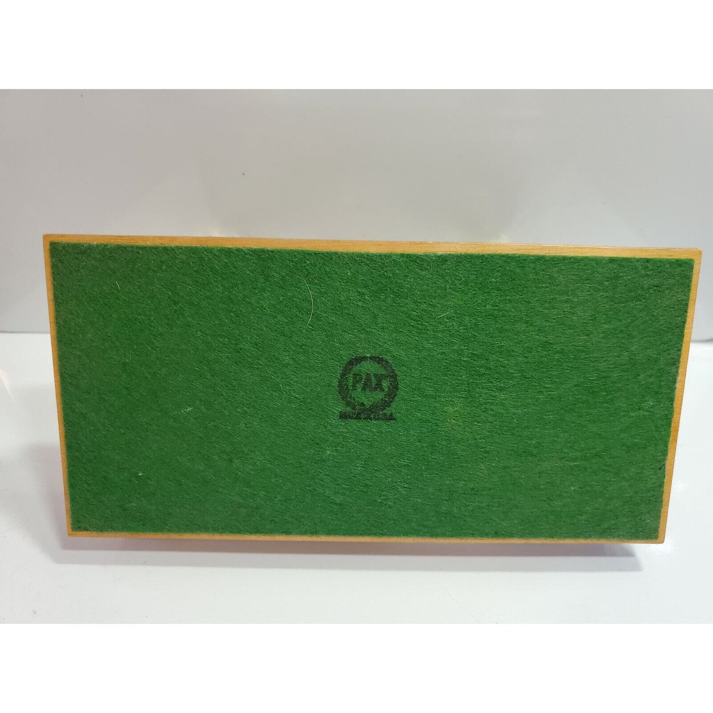 Vintage PAX Desk Pipe Rest Gold Tone Metal Double Holder & THERMOMETER 3007/44