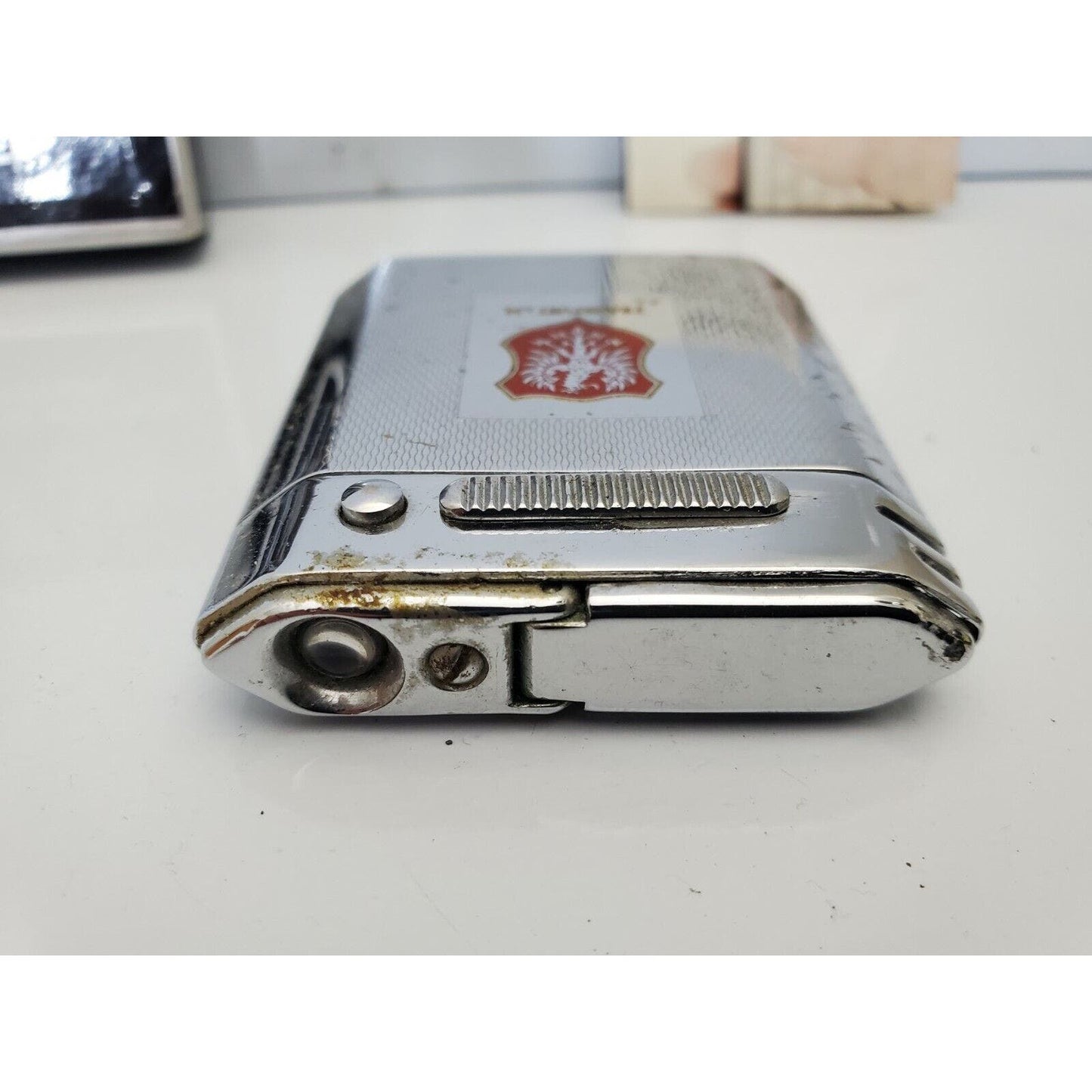 Vintage Fumalux FL400 FRANKFRUT Crest Lighter & FLASHLIGHT, Original Box 4165/24